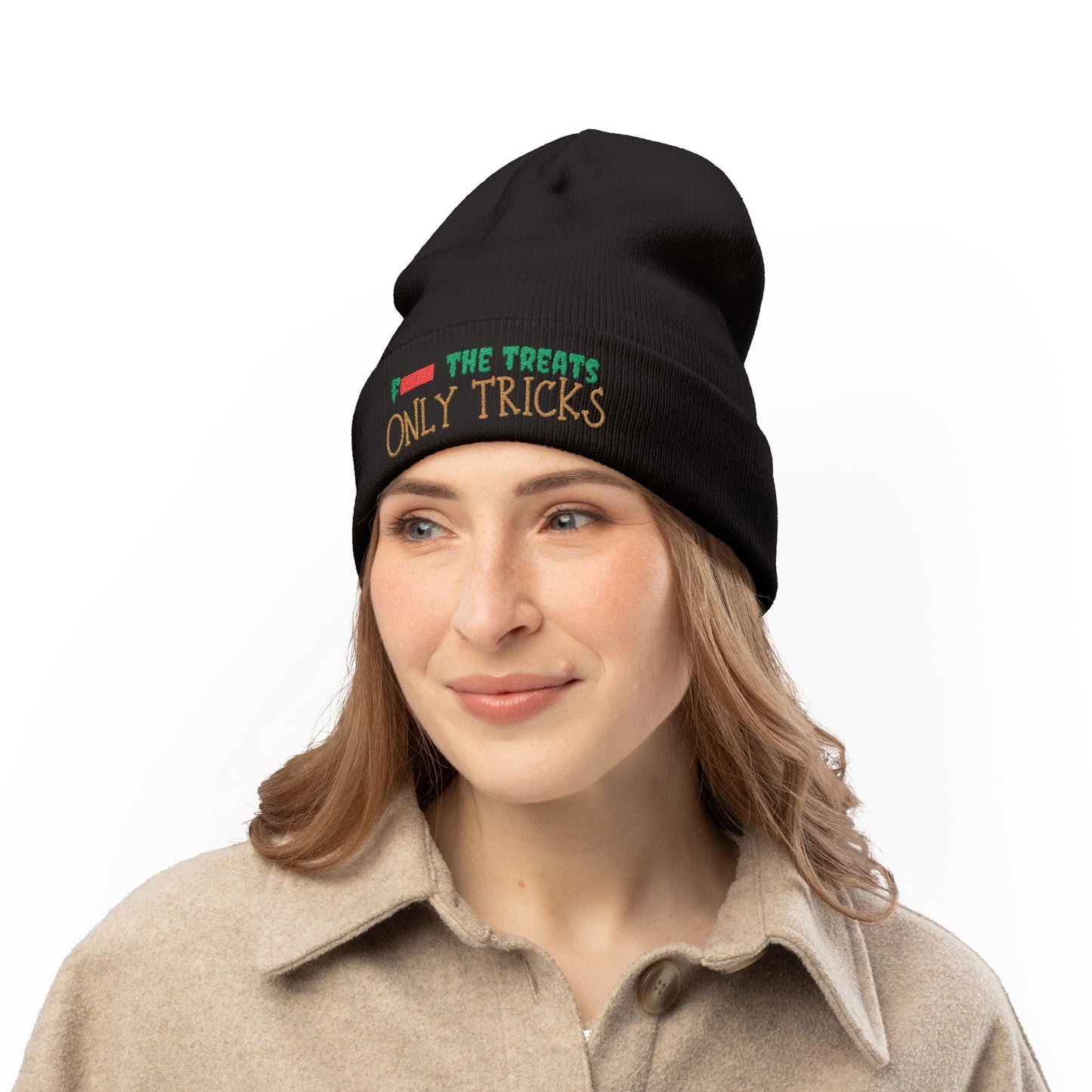 Only Tricks Beanie Hat - Nightmares Holiday | Cozy Winter Hat