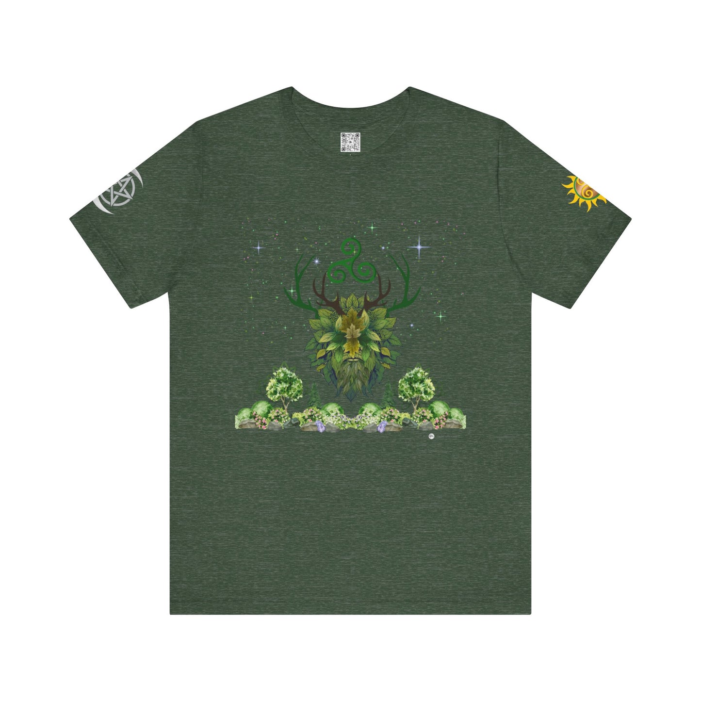 Green Man | Solstice Day | Unisex Jersey Tee – Embrace Nature and Energy