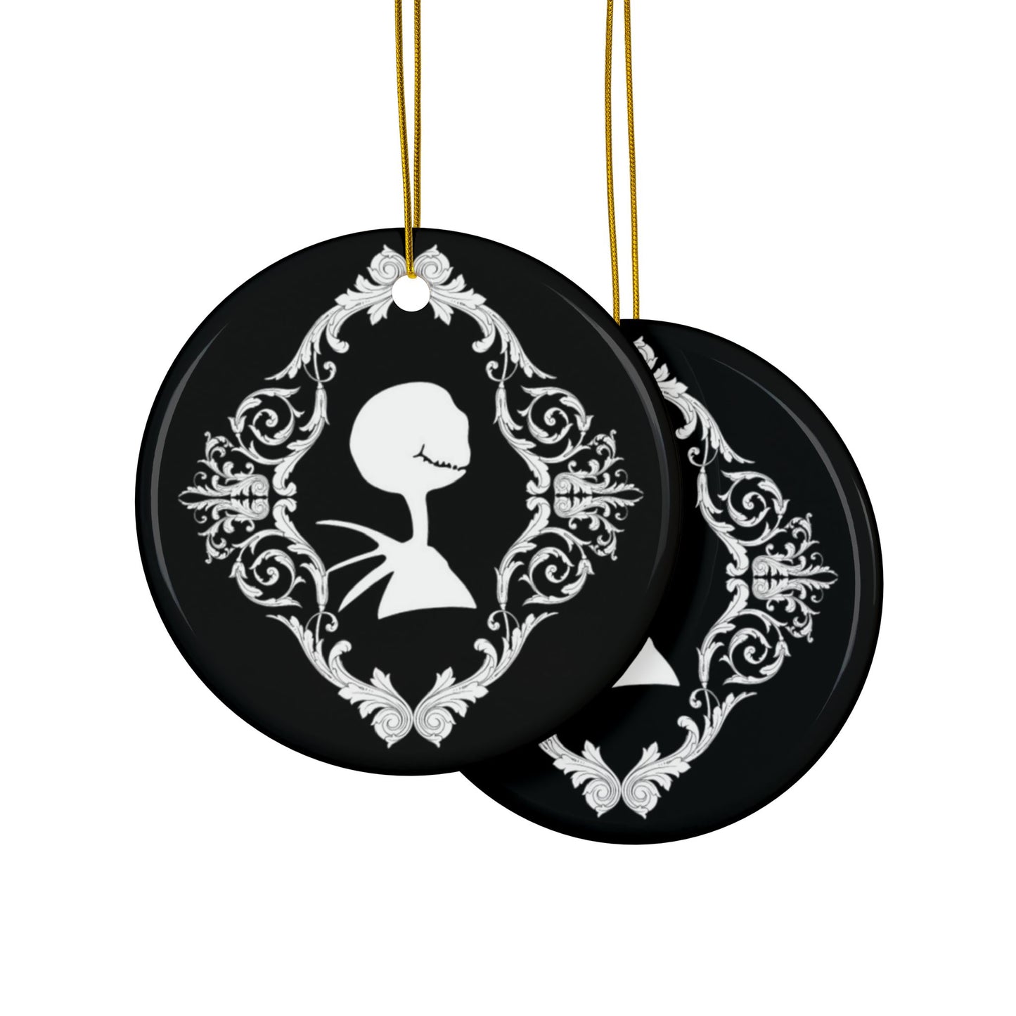 Skellington | Heirloom Ceramic Ornament (1pc, 3pcs, 5pcs, 10pcs)