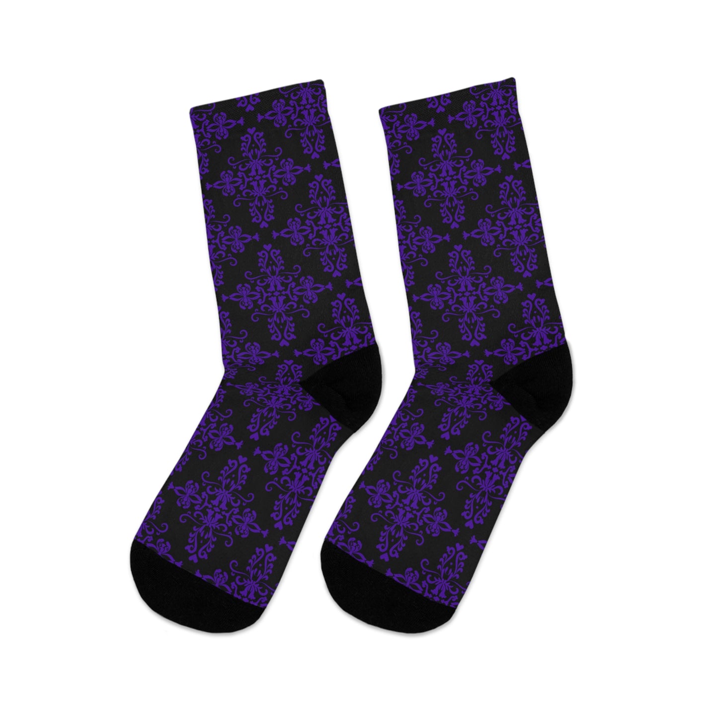 Midnight Lace (Purple)| Recycled Poly Socks