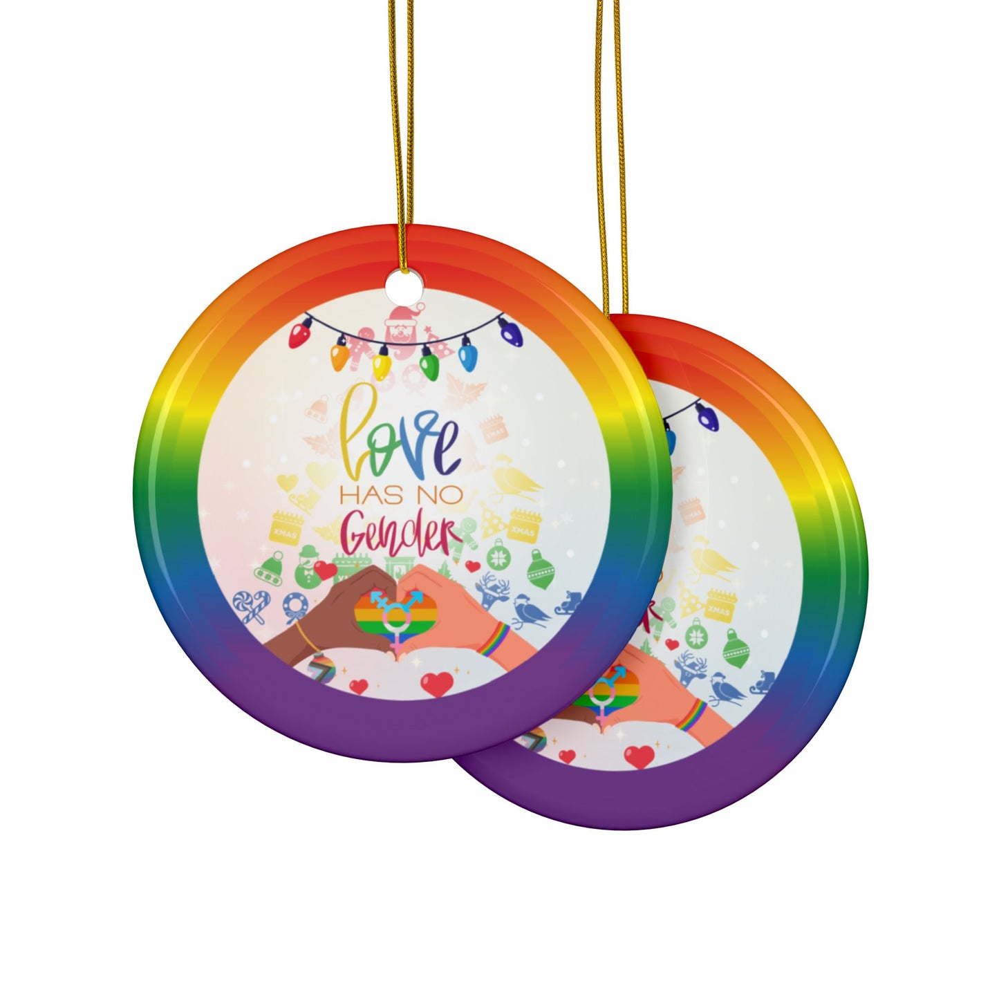 Pride Spirit | Heirloom Ceramic Ornament (1pc, 3pcs, 5pcs, 10pcs)