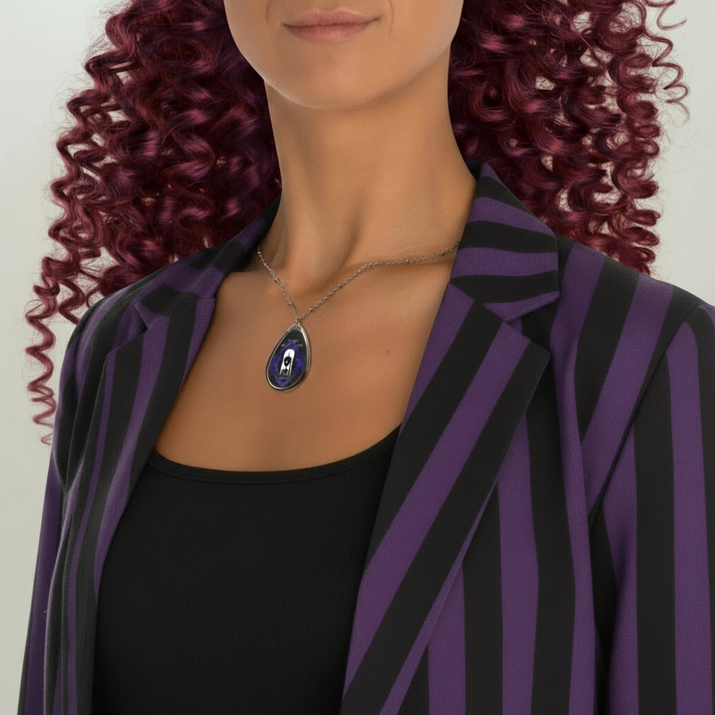 Ms. W. Addams | Buried Bodies | Oval Necklace