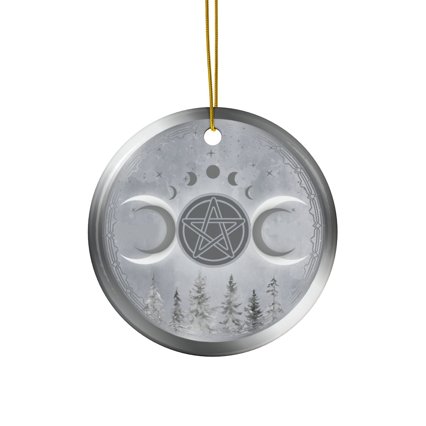 Triple Goddess | Yule Solstice | Heirloom Ceramic Ornaments (1pc, 3pcs, 5pcs, 10pcs)