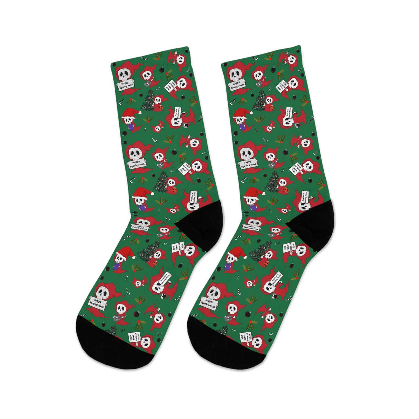 Spooky-mas Ghoul | Recycled Poly Socks