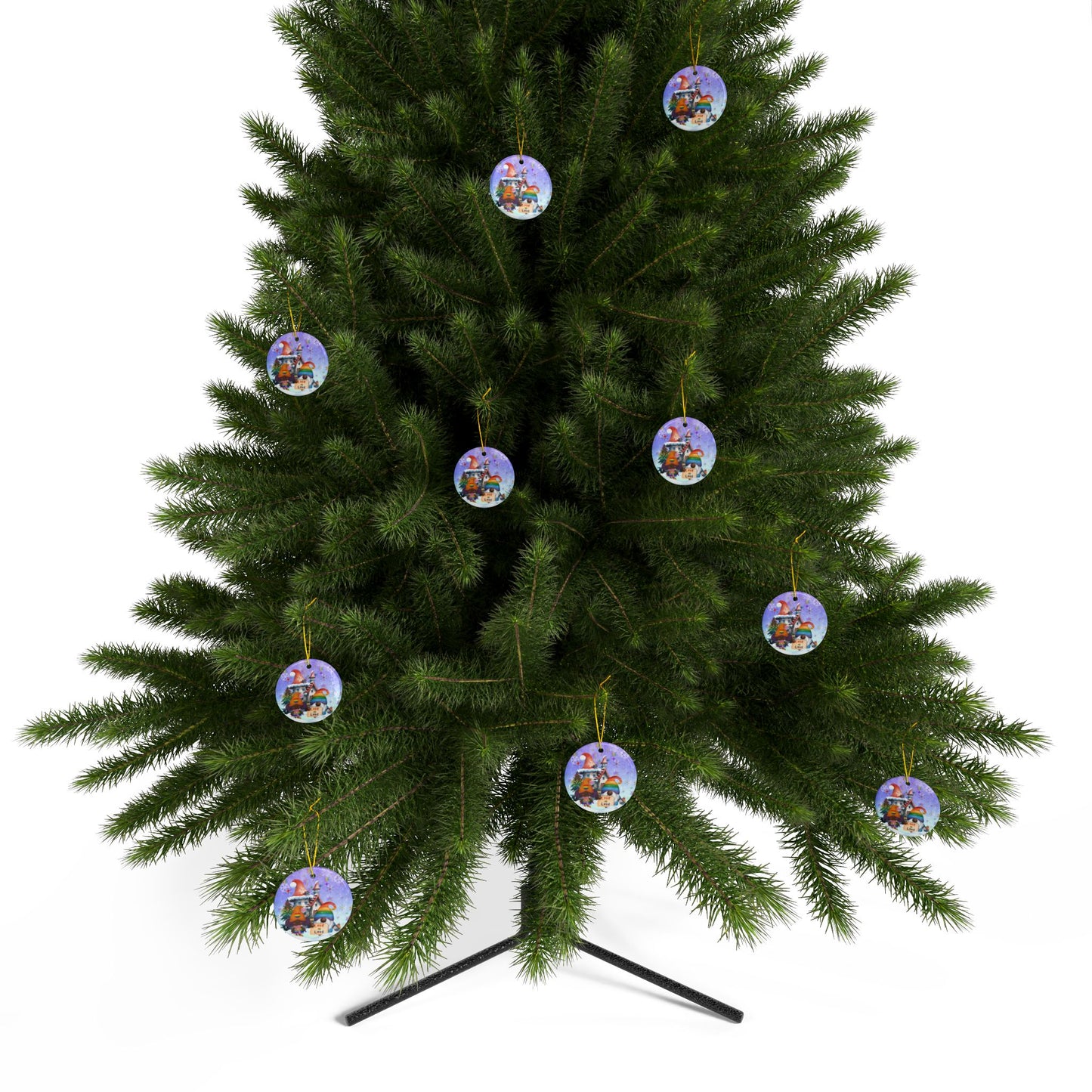 Peace, Love, and Joy to Everyone | Pridemas Holiday | Heirloom Ceramic Ornaments (1pc, 3pcs, 5pcs, 10pcs)