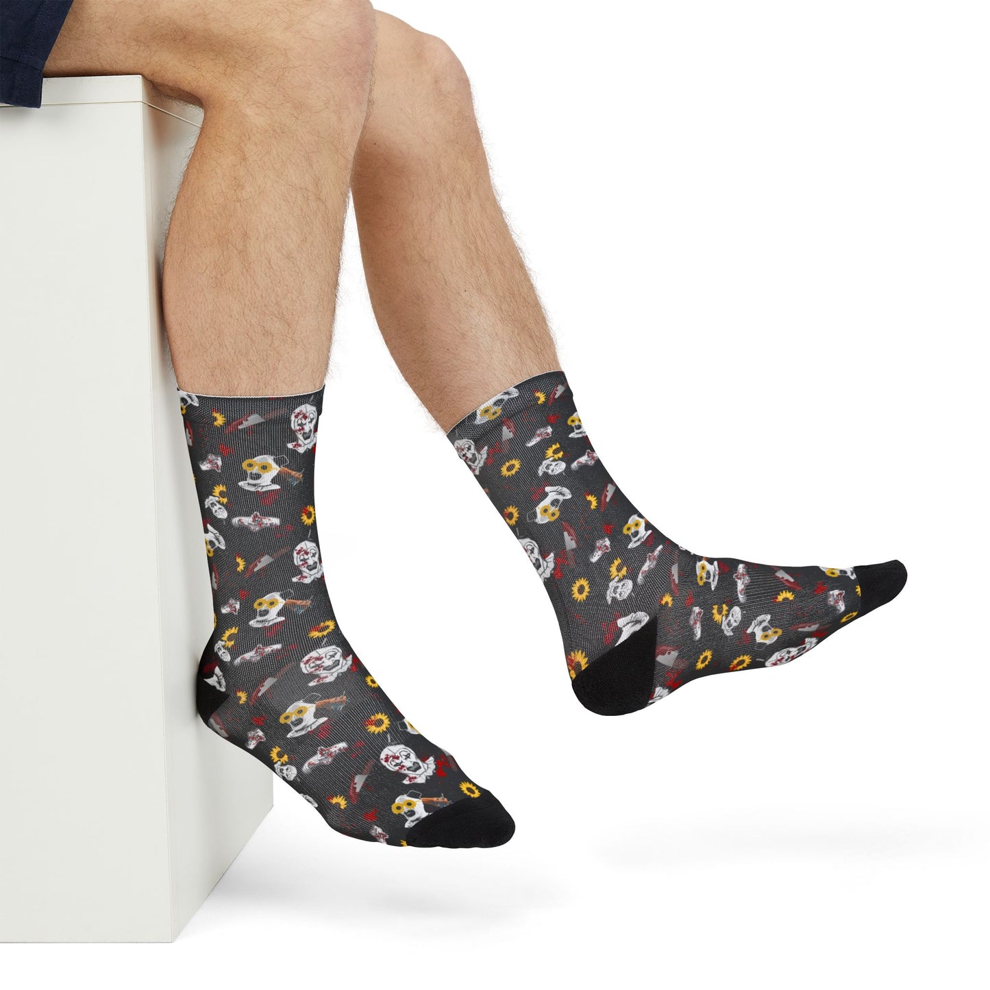 Horror Socks | Sunny T | Poly Crew Socks | Cozy and Scary