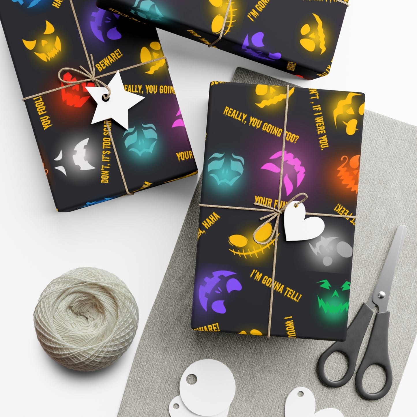 Be Warned | Spooky Lights | Gift Wrap Papers