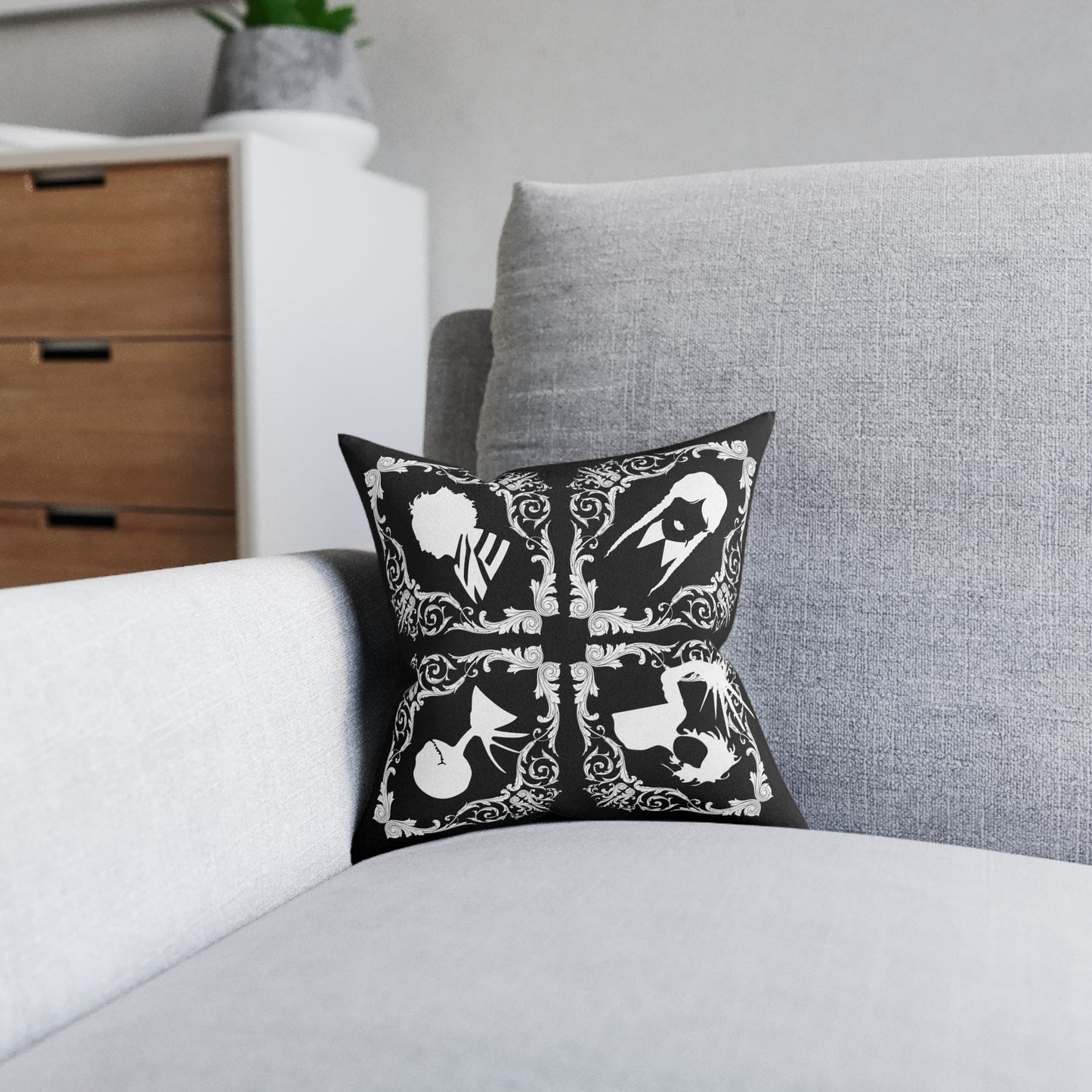 Square Pillow - Gothic Dreams Double-Sided Cushion