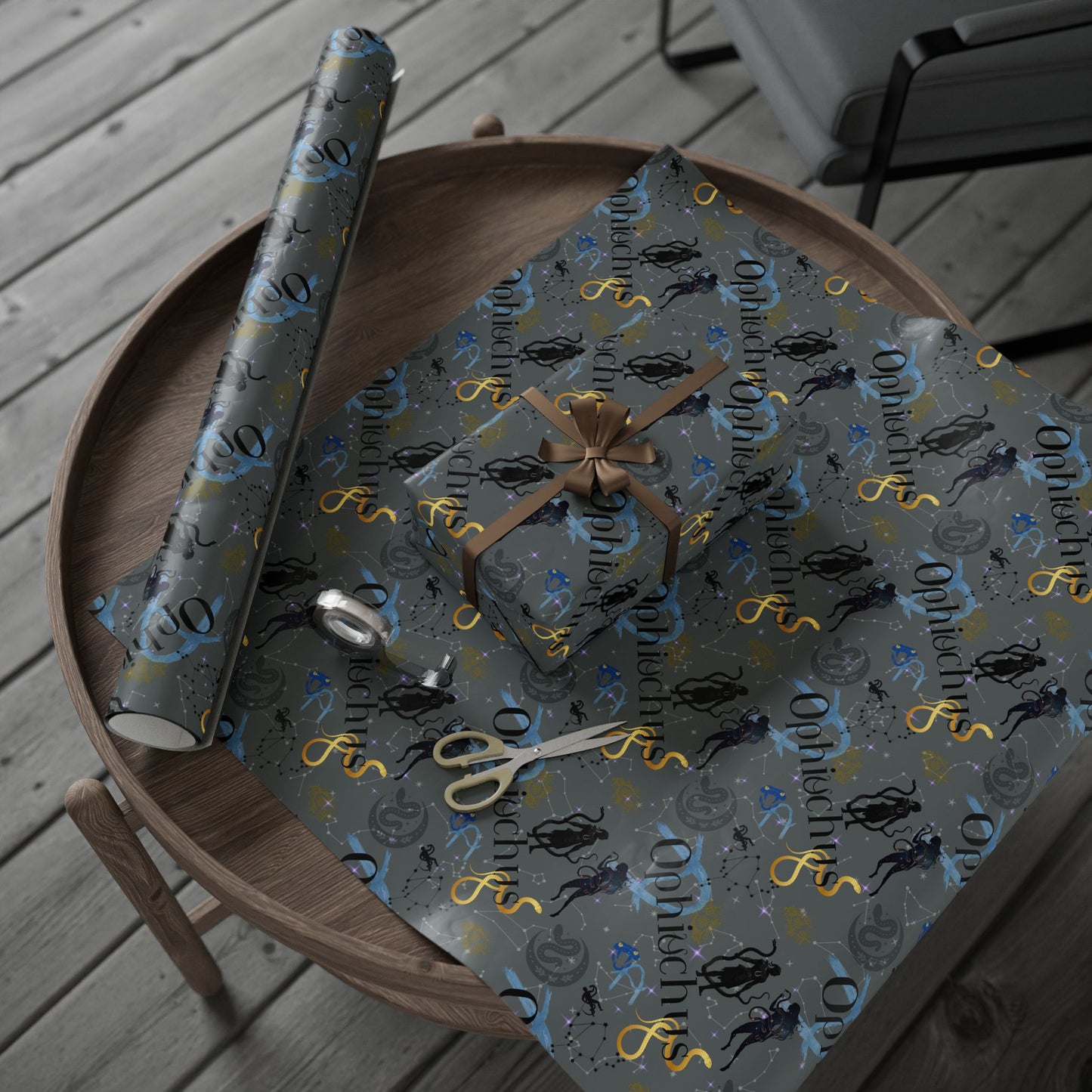 Wrapping Paper | Ophiuchus Zodiac (Cosmos) Mystic Astrology Gift Wrap