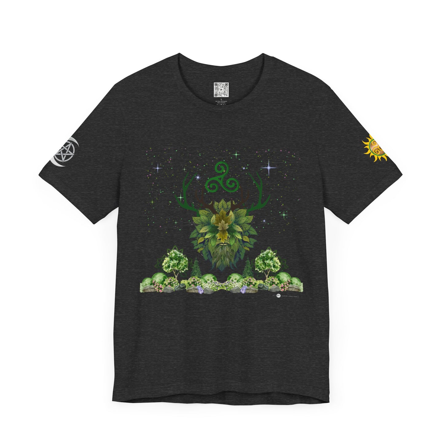 Green Man | Solstice Day | Unisex Jersey Tee – Embrace Nature and Energy