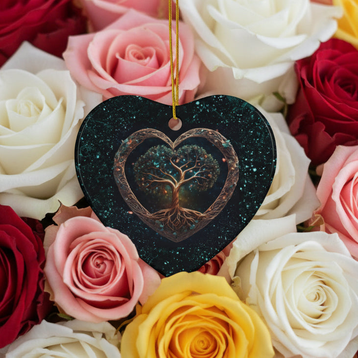 Tree of Love Ceramic Ornament (1pc, 3pcs, 5pcs, 10pcs)