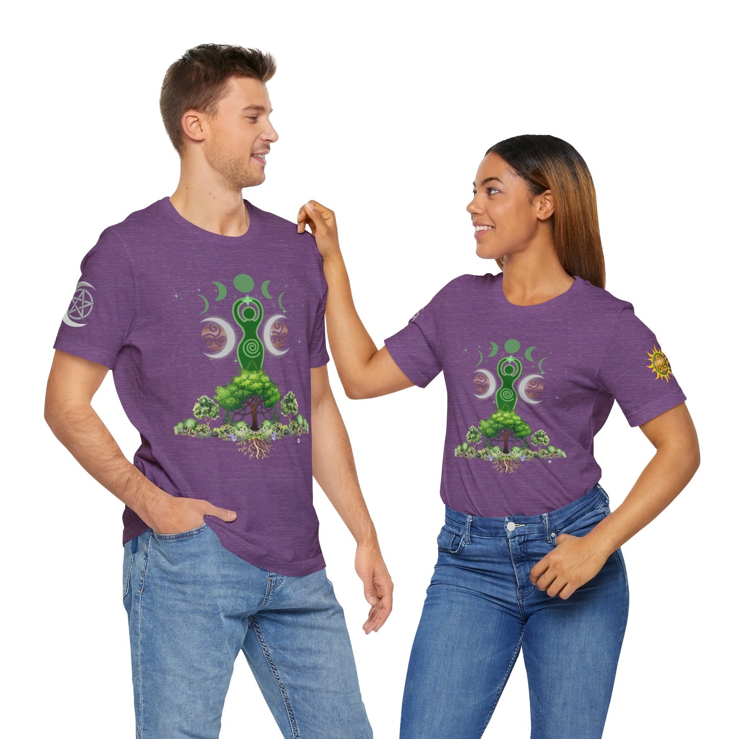 Mother Nature | Solstice Day | Unisex Jersey Tee – Embrace Nature and Energy