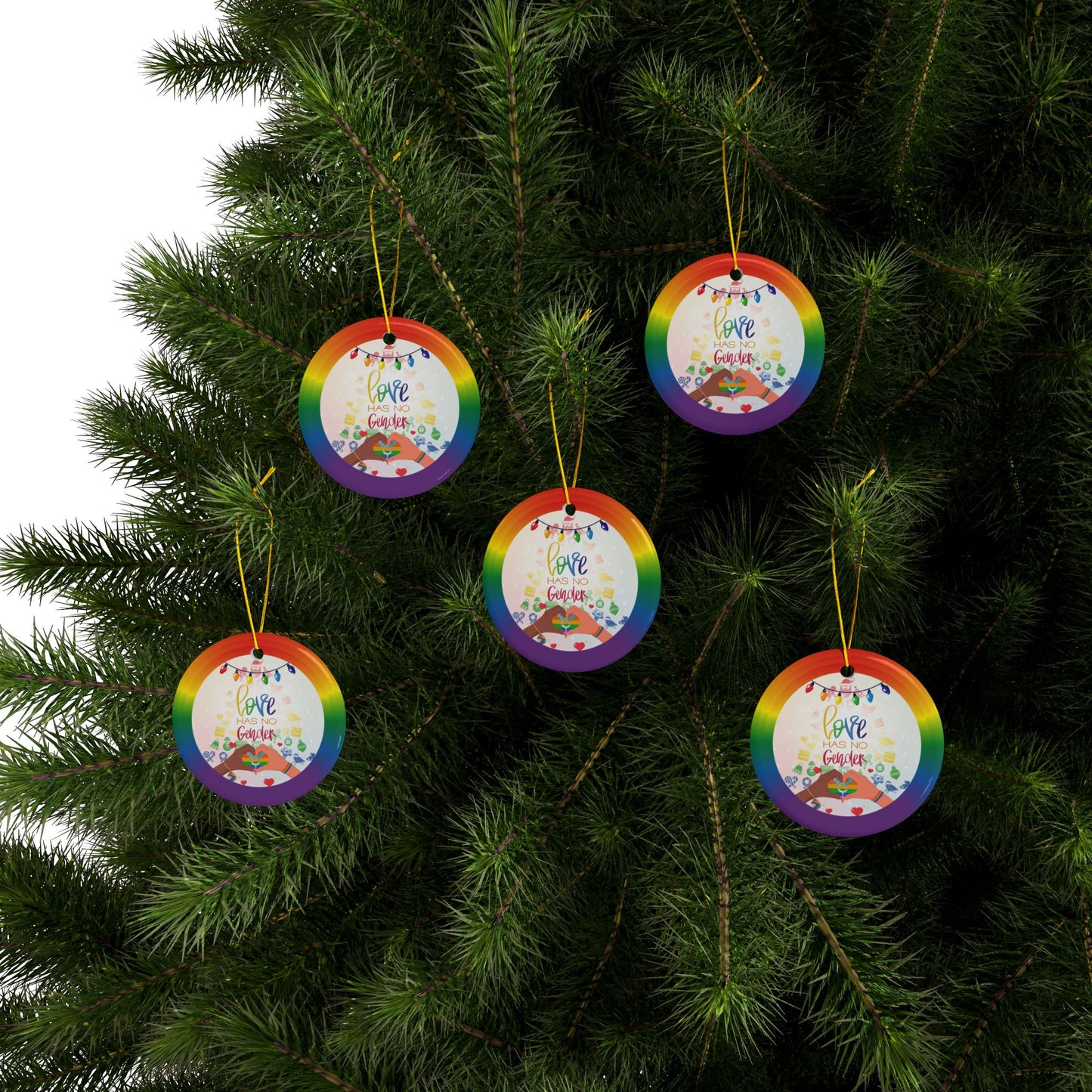 Pride Spirit | Heirloom Ceramic Ornament (1pc, 3pcs, 5pcs, 10pcs)