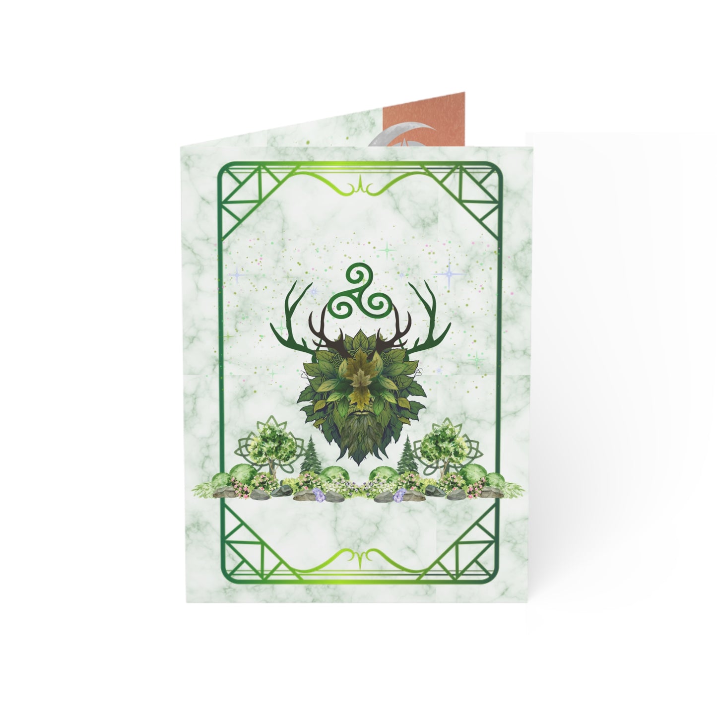 Green Man | Summer Solstice | Greeting Cards | (1, 10 pcs)