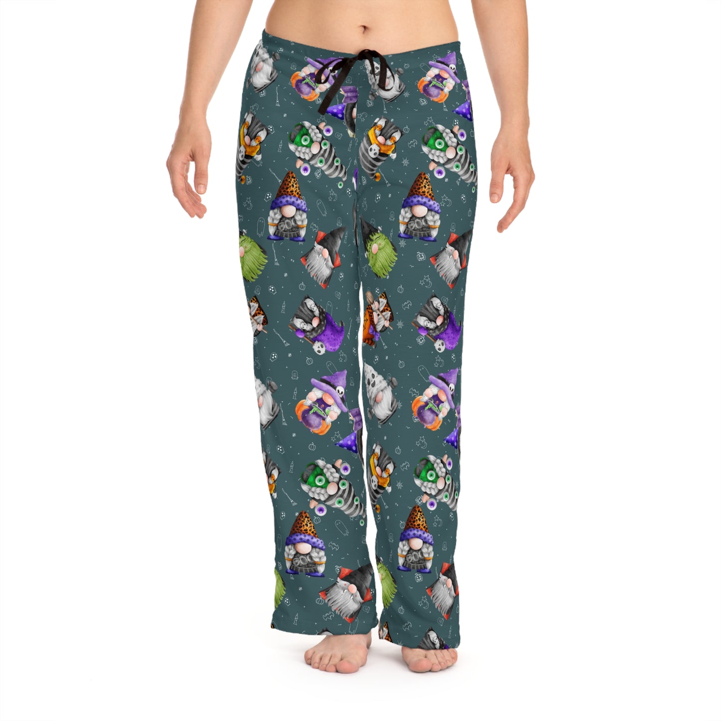 Gnome-o-ween Women's Pajama Pants - Cozy Halloween Sleepwear