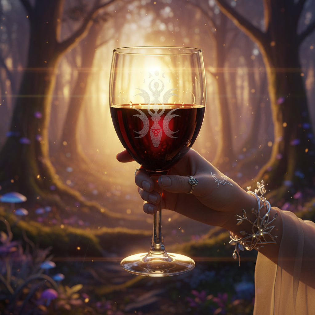 Winter Mother | Wine Glass, 10.5oz (Engraving) | Beautifully Engraved Stemware