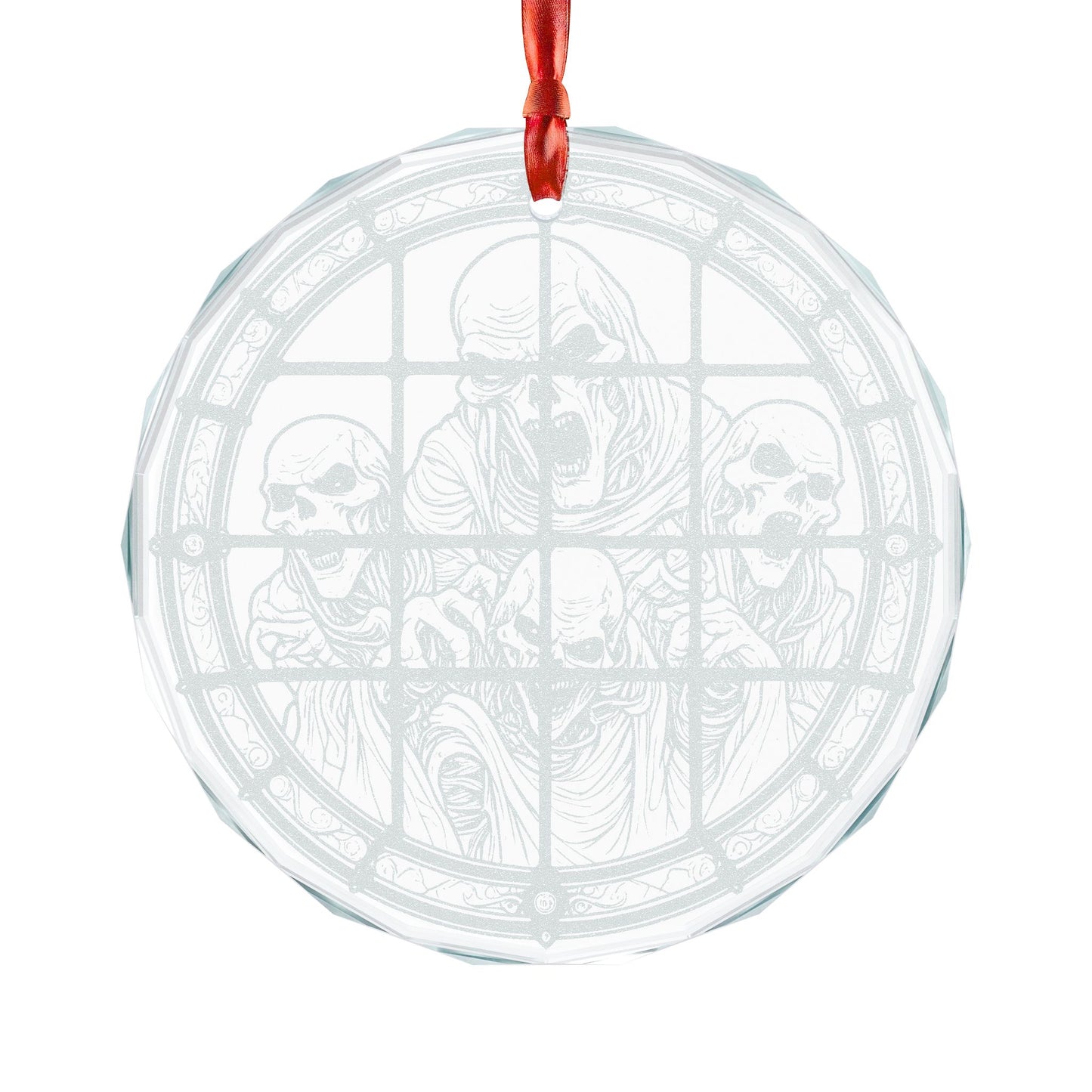 Glass Ornament | Imprisonment | Engraved Holiday Decoration