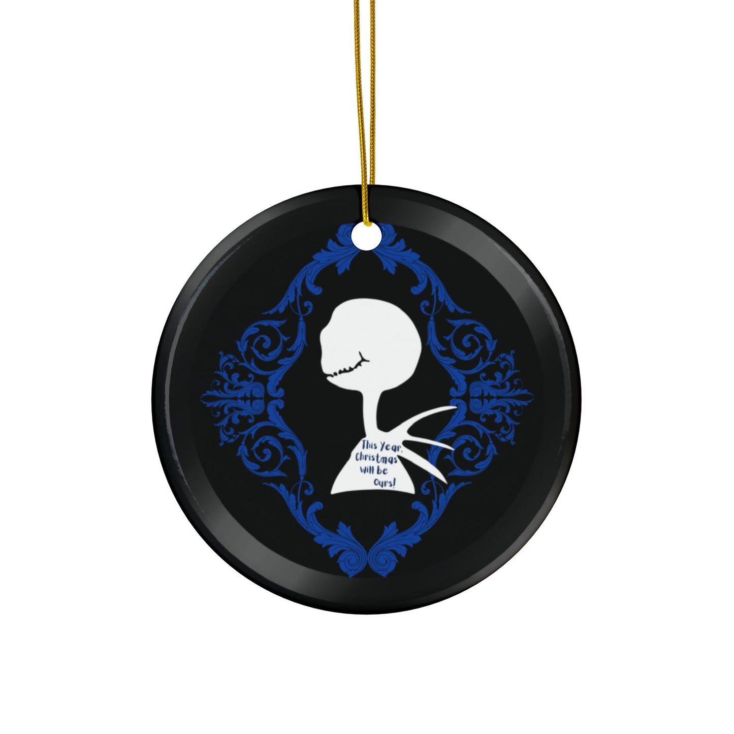 Mr. J. Skellington | Christmas is Ours | Heirloom Ceramic Ornaments (1pc, 3pcs, 5pcs, 10pcs)