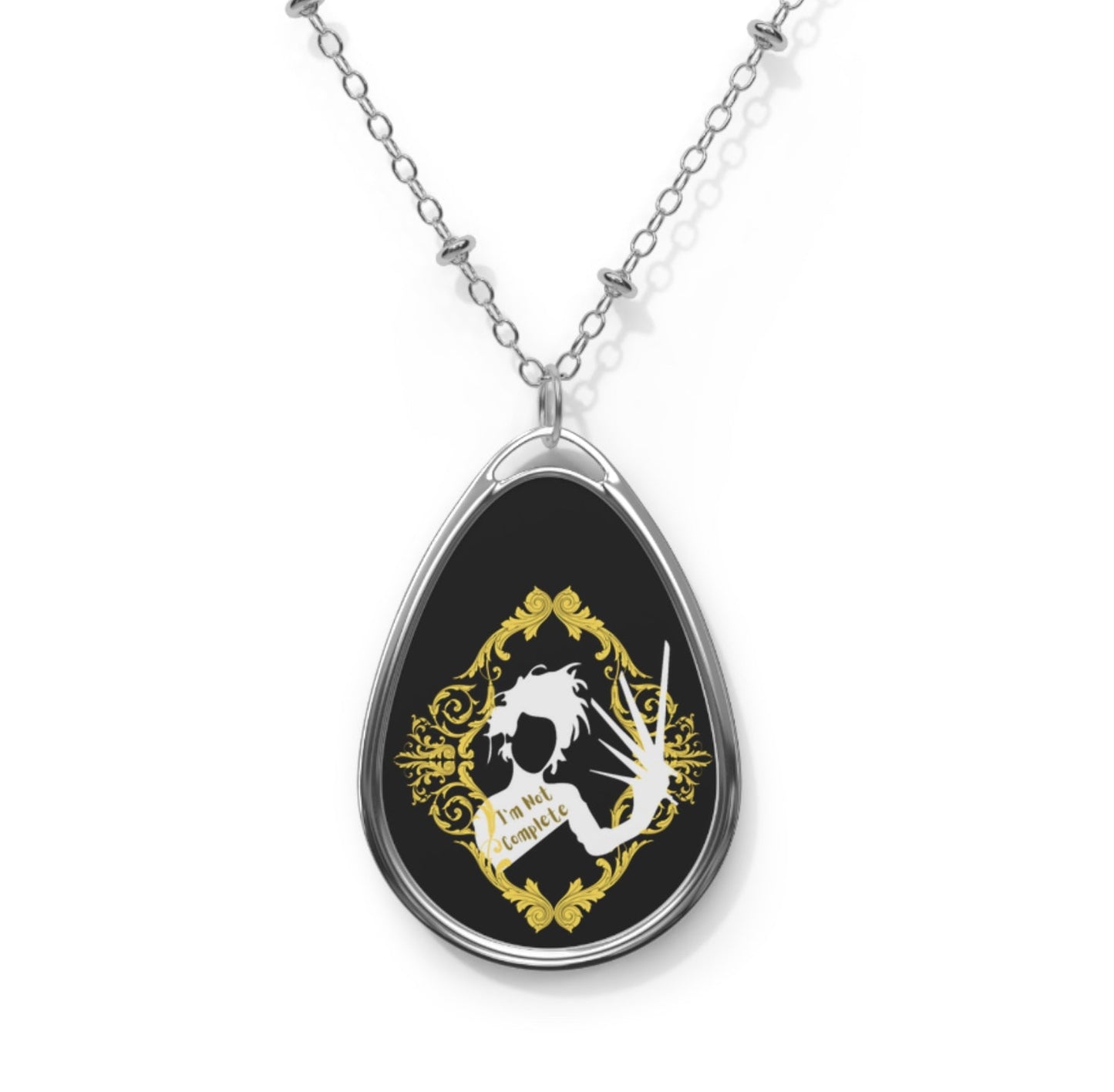 Mr. E. Scissorhands  | Not Complete | Oval Necklace