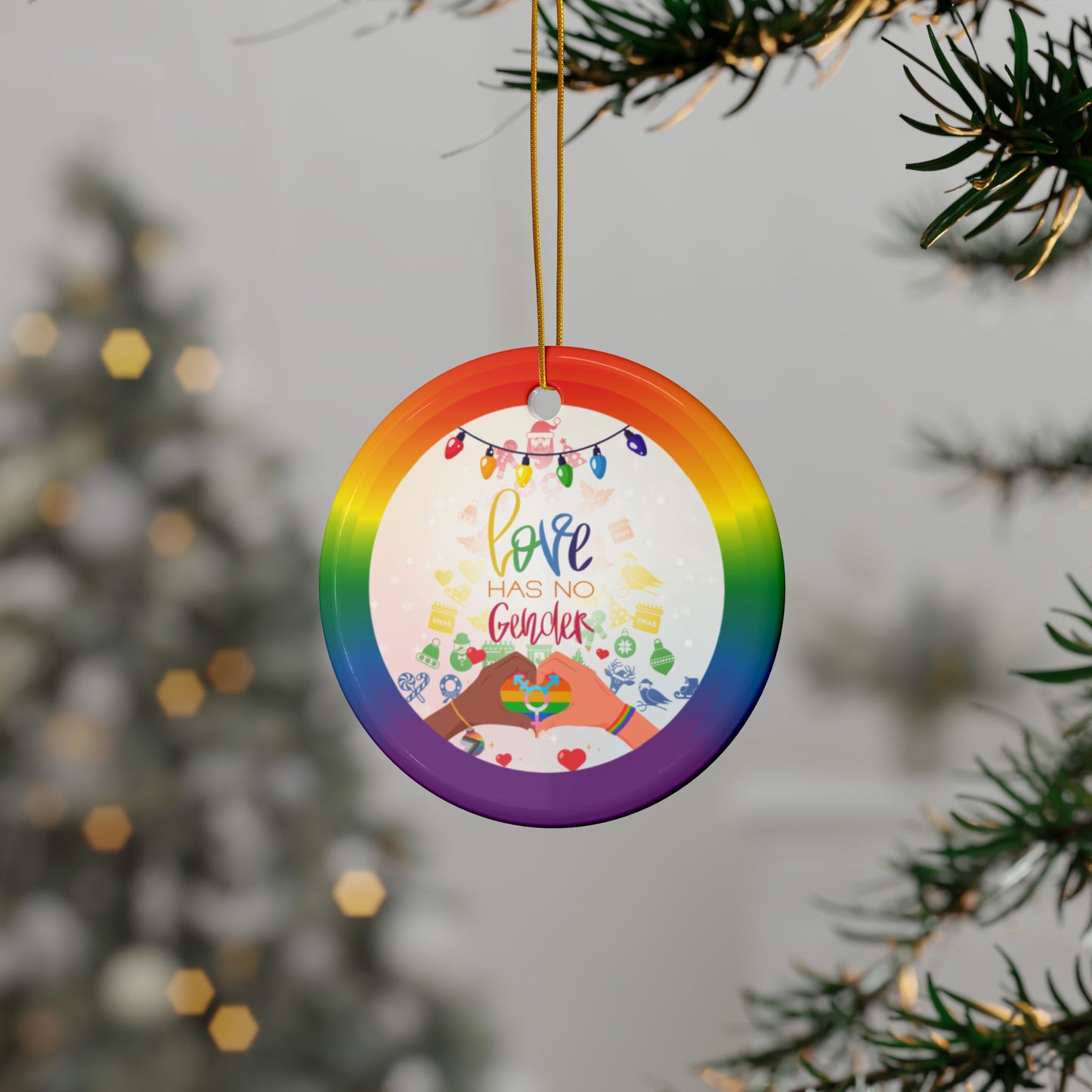 Pride Spirit | Heirloom Ceramic Ornament (1pc, 3pcs, 5pcs, 10pcs)