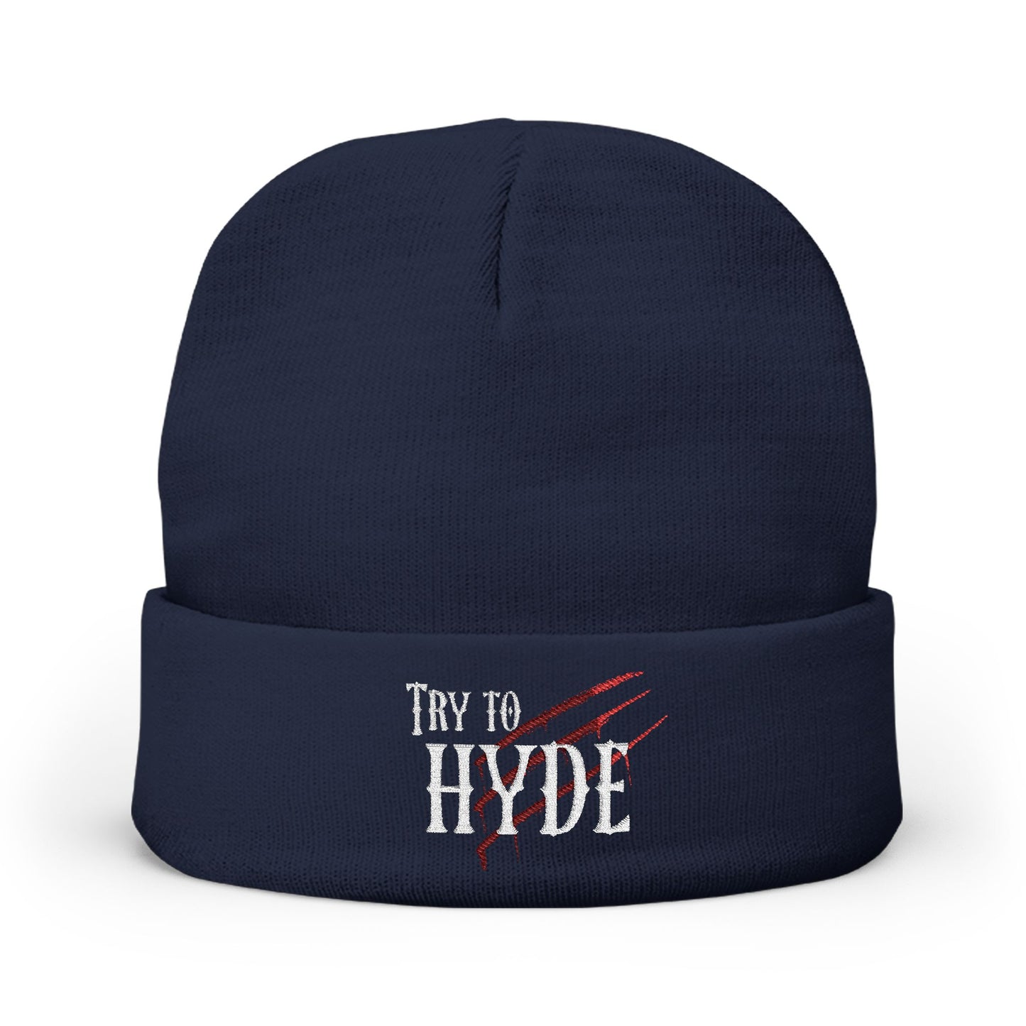 Hyde Beanie Hat - Nightmares Holiday | Tortured Embroidered Beanie