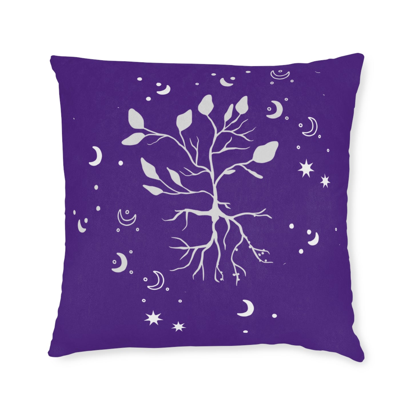 Moon Roots (Mystic Purple) Decorative Pillow | 3 sizes