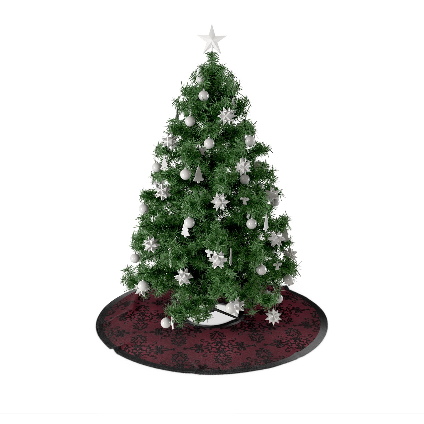 Dark Red Lace | Nightmare Holiday Tree Skirt