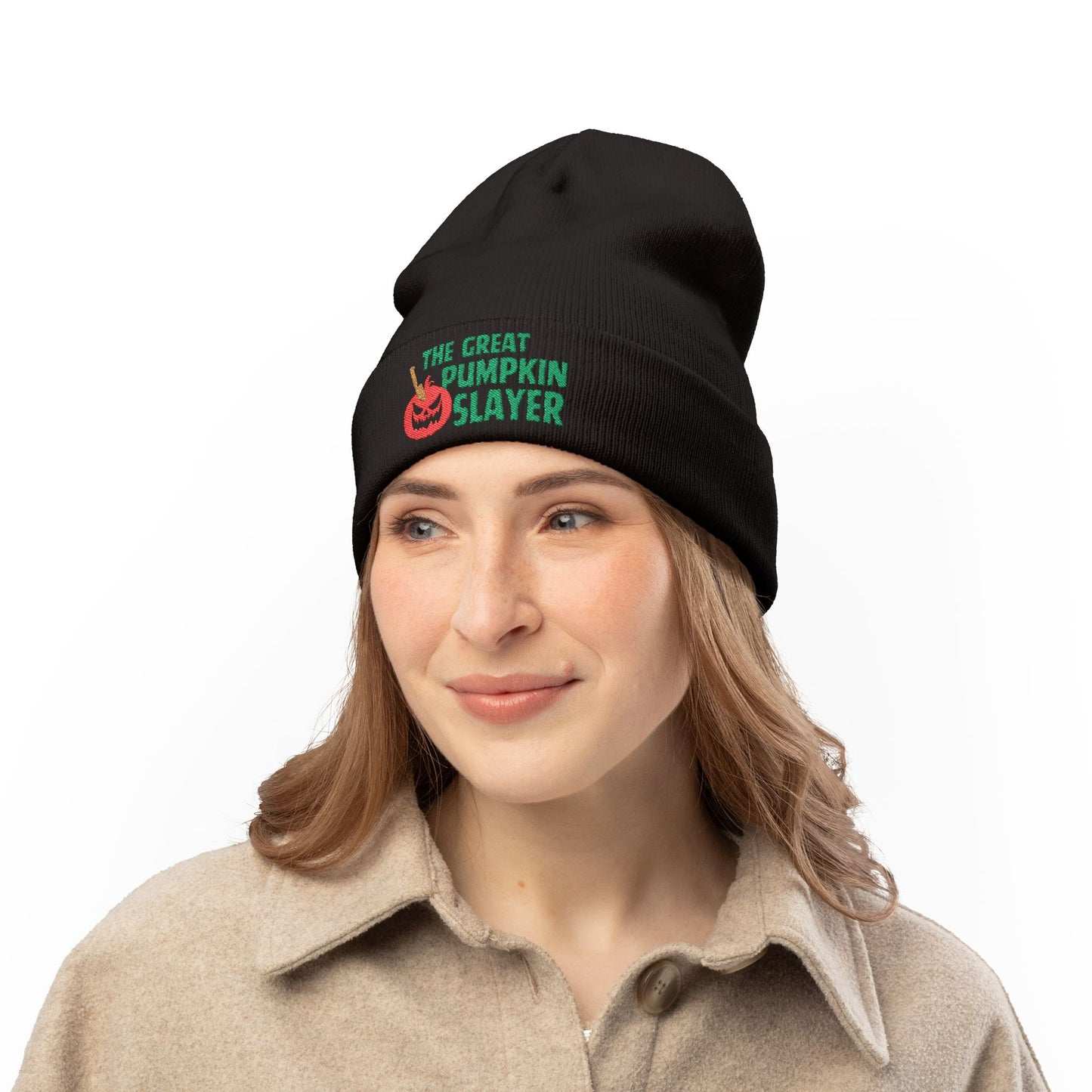 Pumpkin Slayer Beanie Hat - Nightmares Holiday