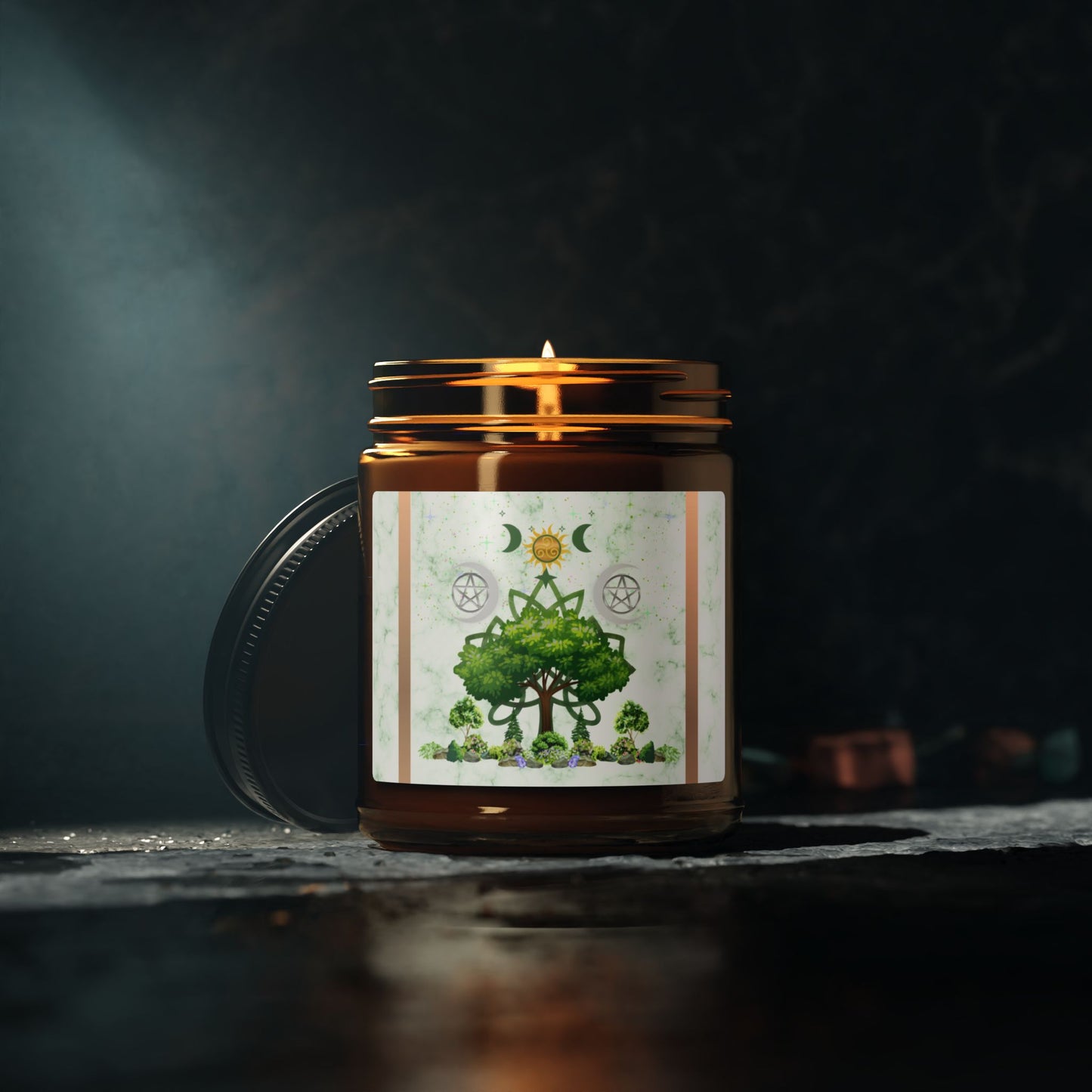 Great Tree | Summer Solstice | Scented Soy Candle (Amber Jar)
