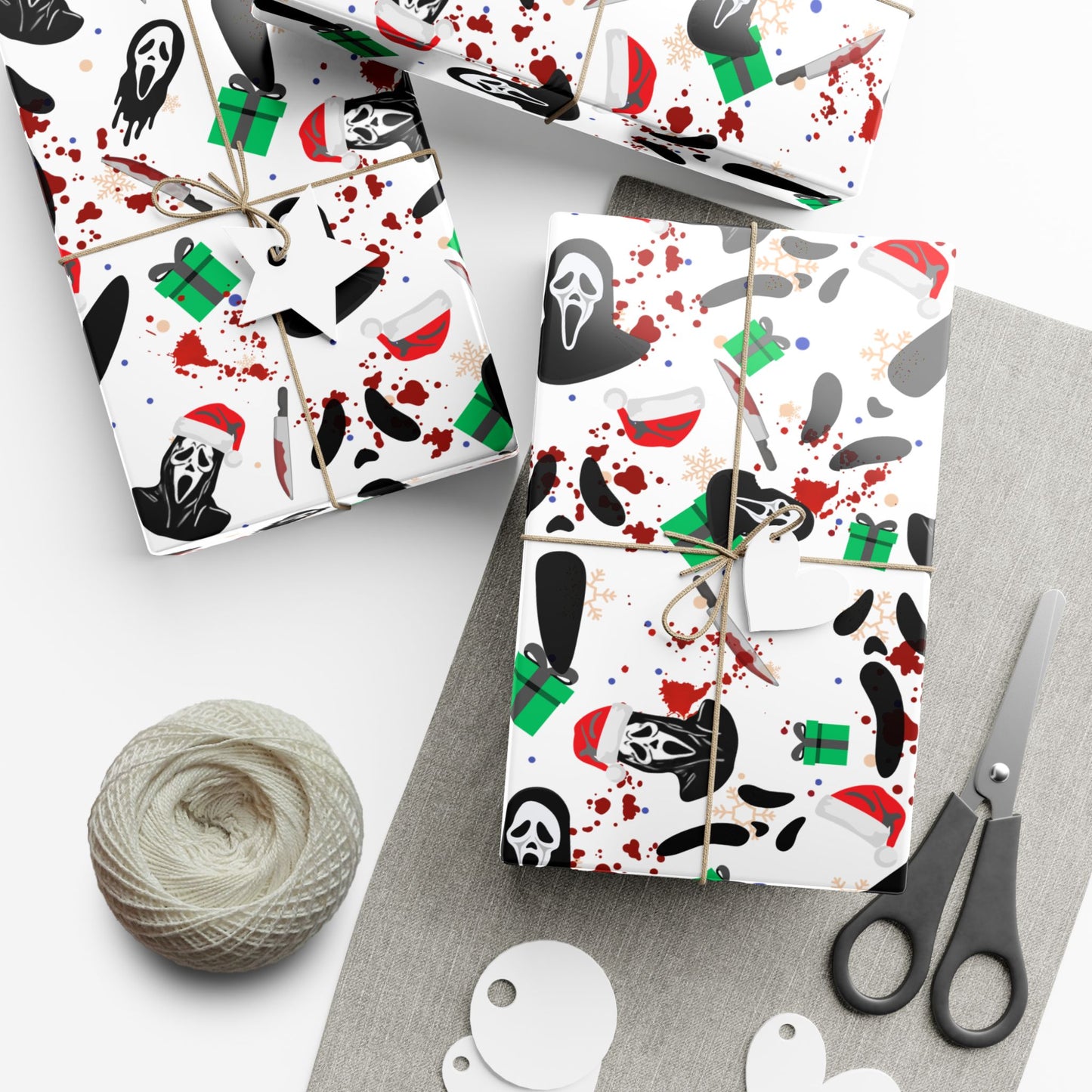 Horror Holidays (White) | Nightmare Holiday | Wrapping Paper