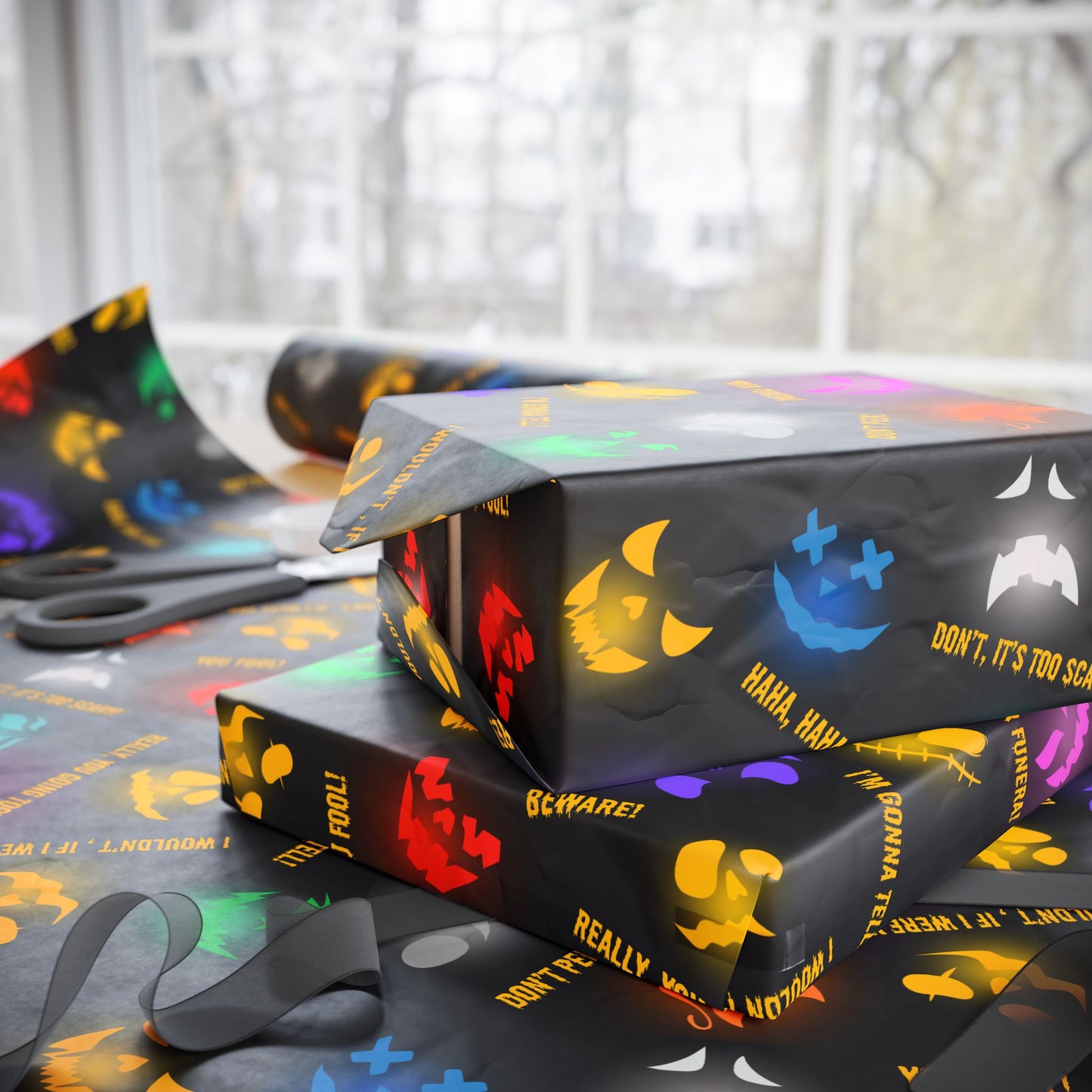 Be Warned | Spooky Lights | Gift Wrap Papers