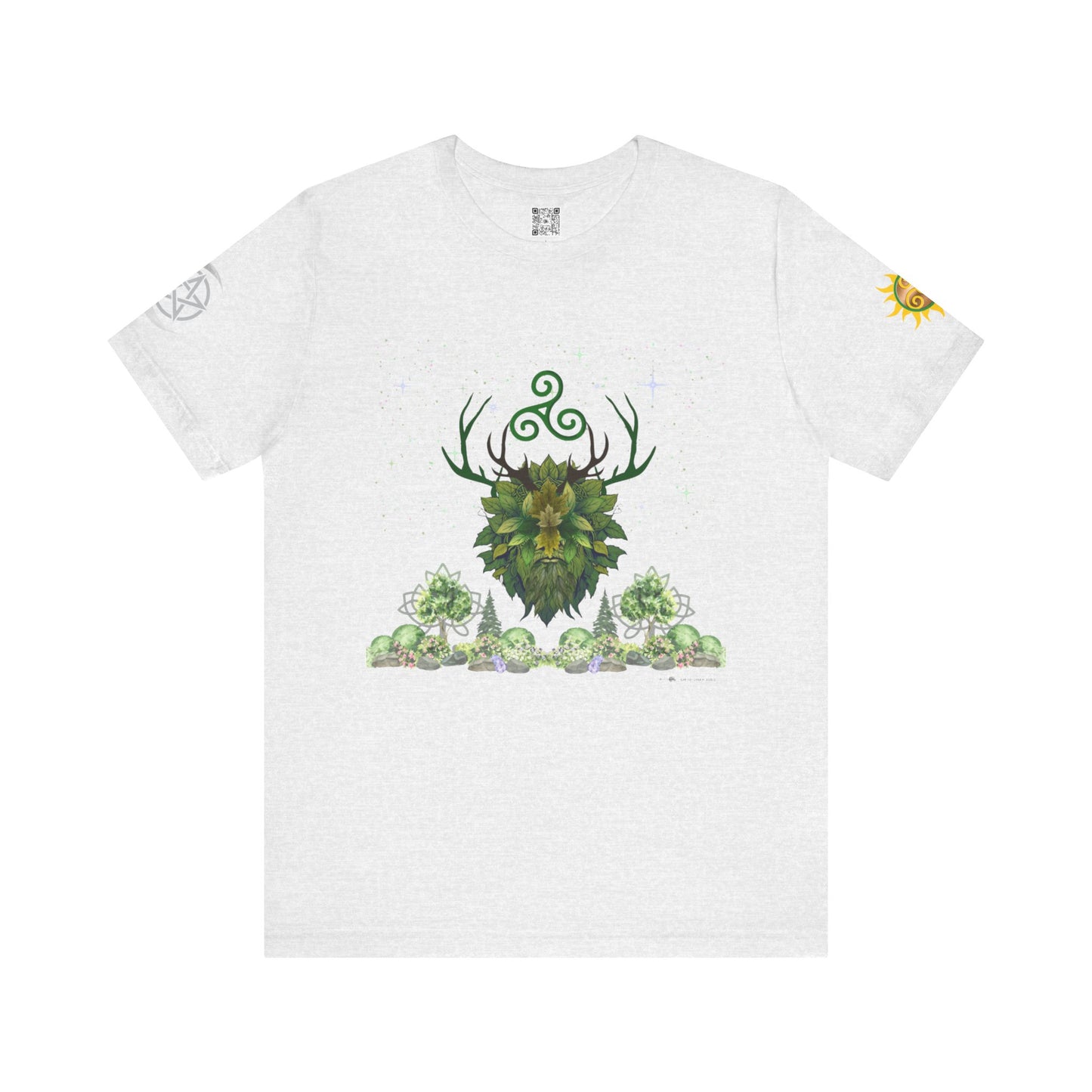 Green Man | Solstice Day | Unisex Jersey Tee – Embrace Nature and Energy