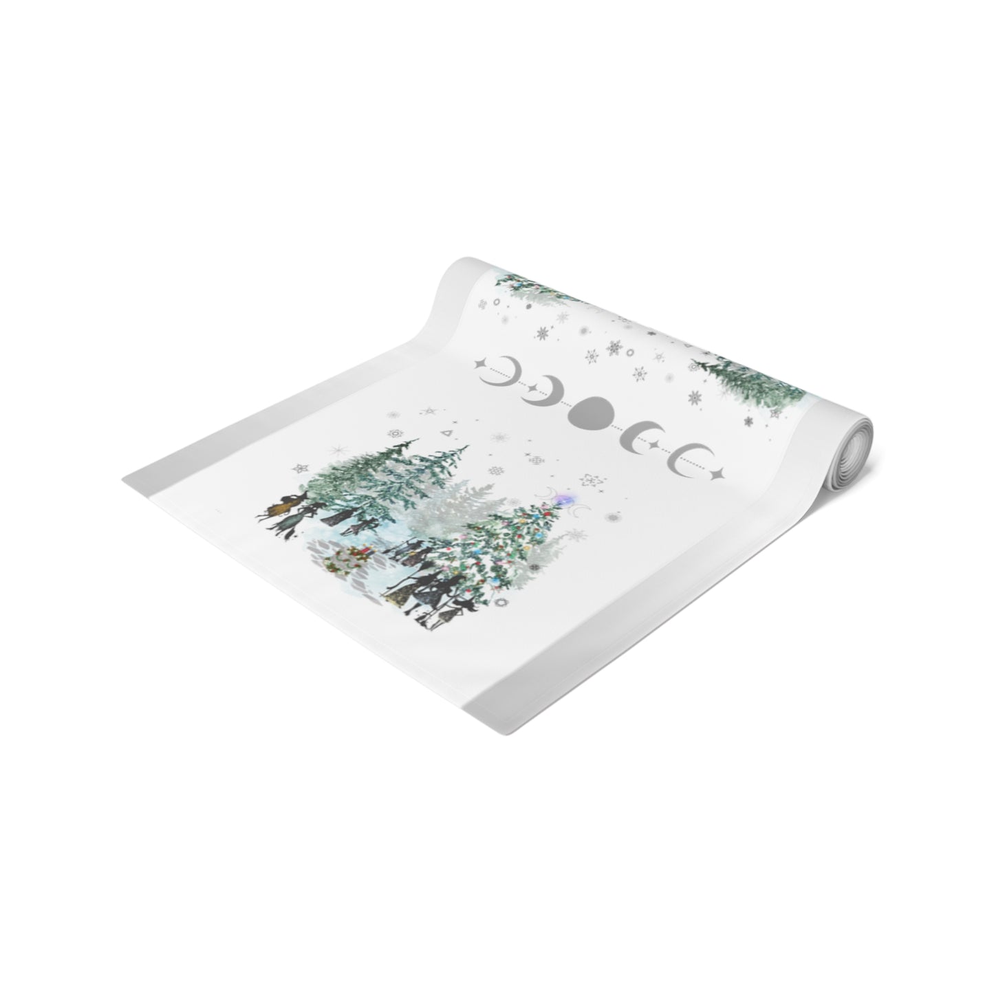Solstice Night | Winter | Table Runner | (Poly)