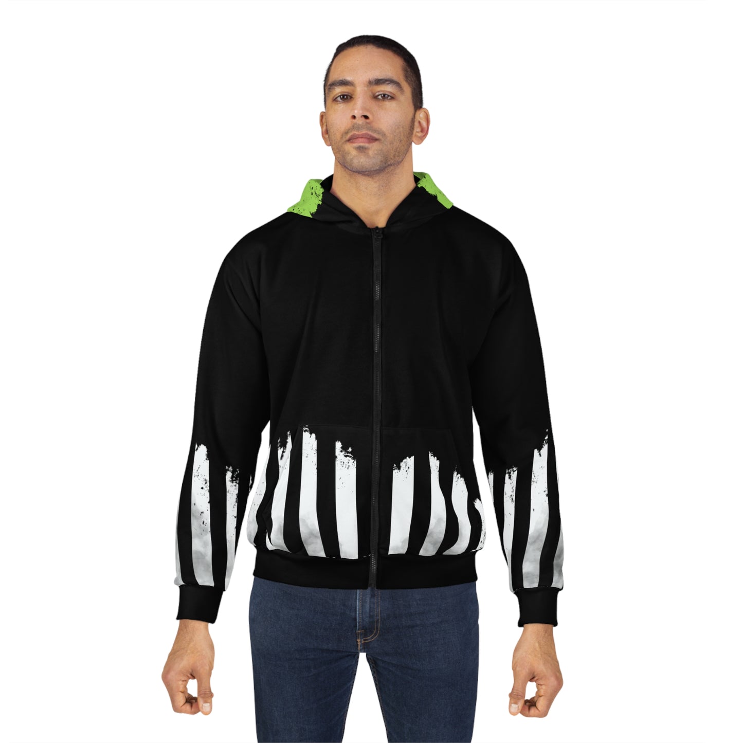 B. Juice Beetlejuice Hoodie | Never Trust The Living (Striped) | Unisex Hoodie