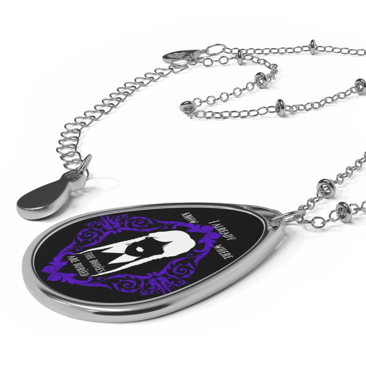 Ms. W. Addams | Buried Bodies | Oval Necklace