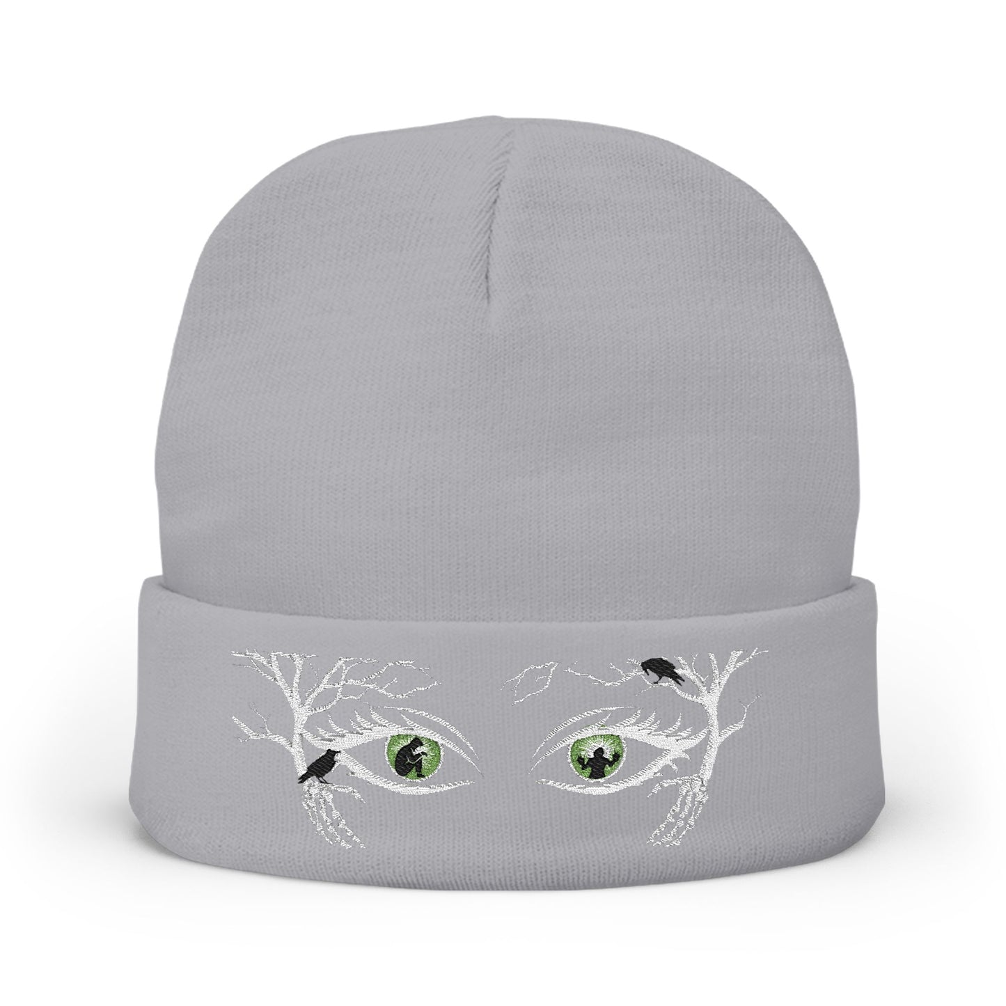Caught in Your Eyes Beanie Hat | Embroidered Art