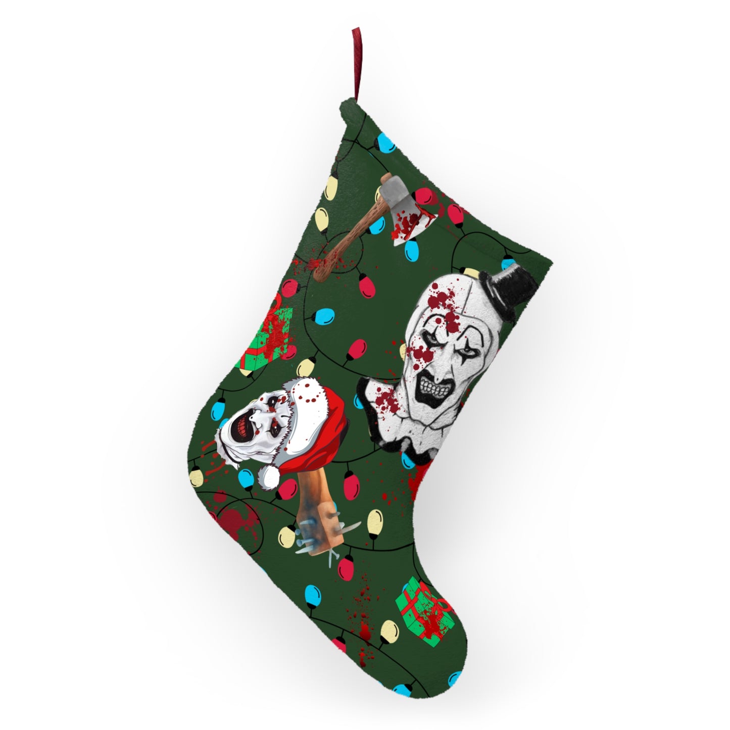 Terror Santa Stocking | Horrific Retro Movie Holiday Stocking