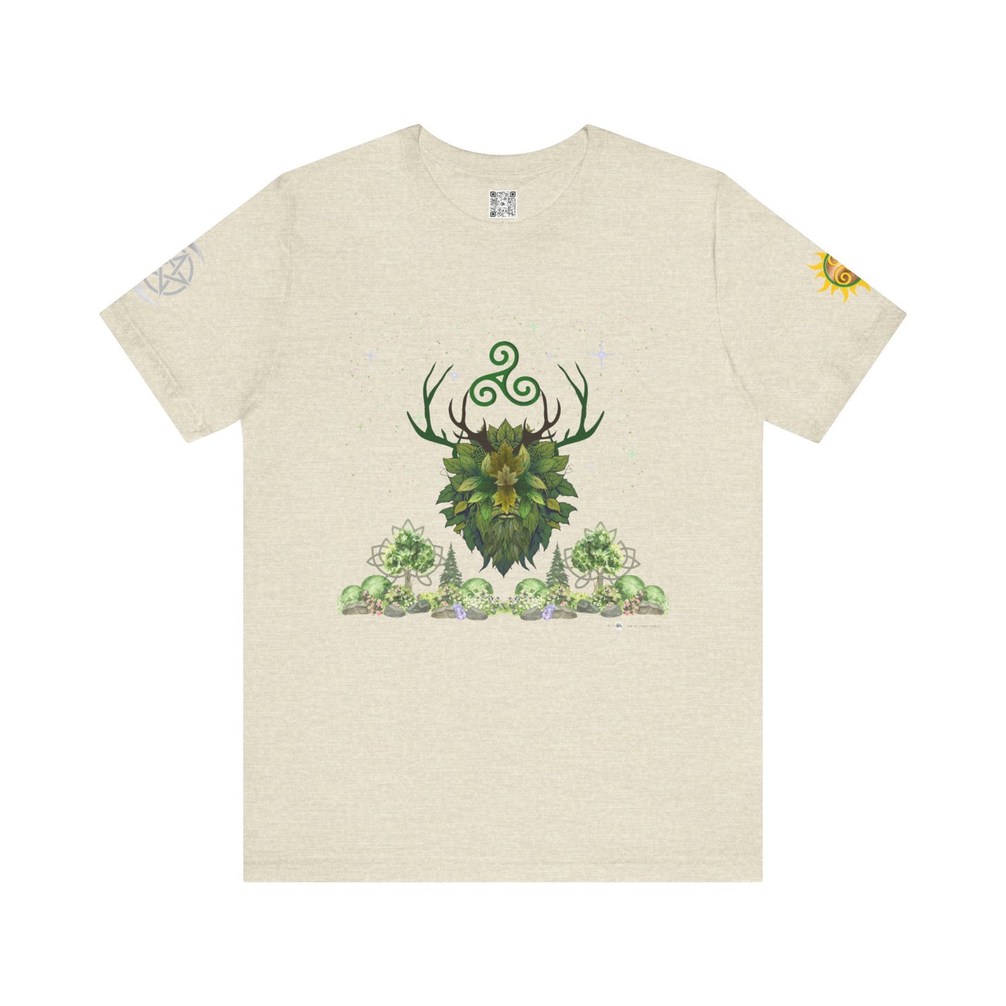 Green Man | Solstice Day | Unisex Jersey Tee – Embrace Nature and Energy