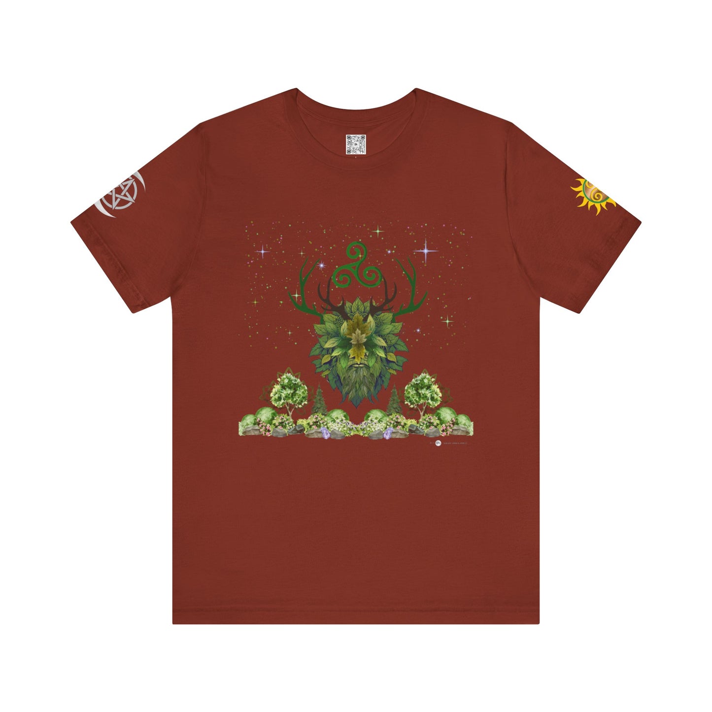 Green Man | Solstice Day | Unisex Jersey Tee – Embrace Nature and Energy