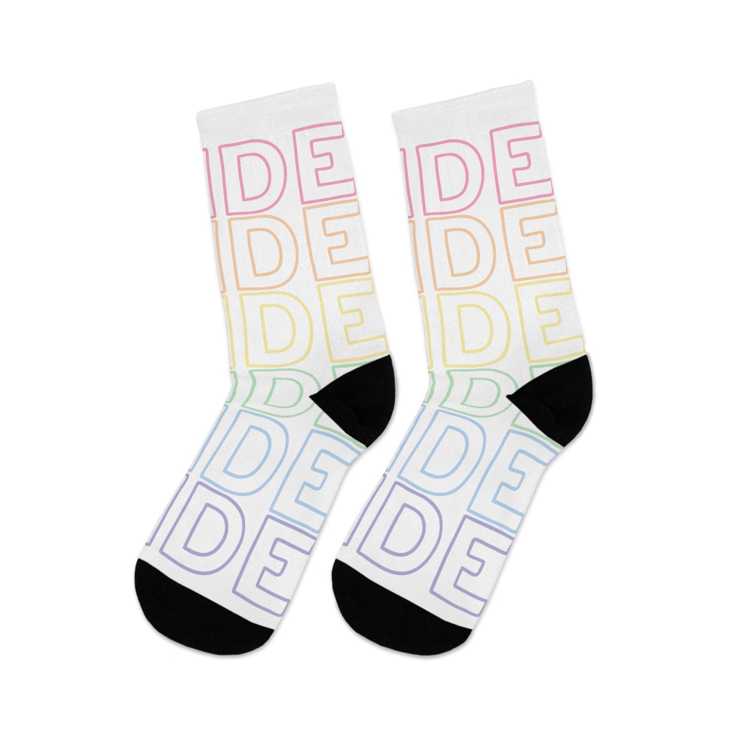 Goth Pride (Rainbow) | Recycled Poly Socks