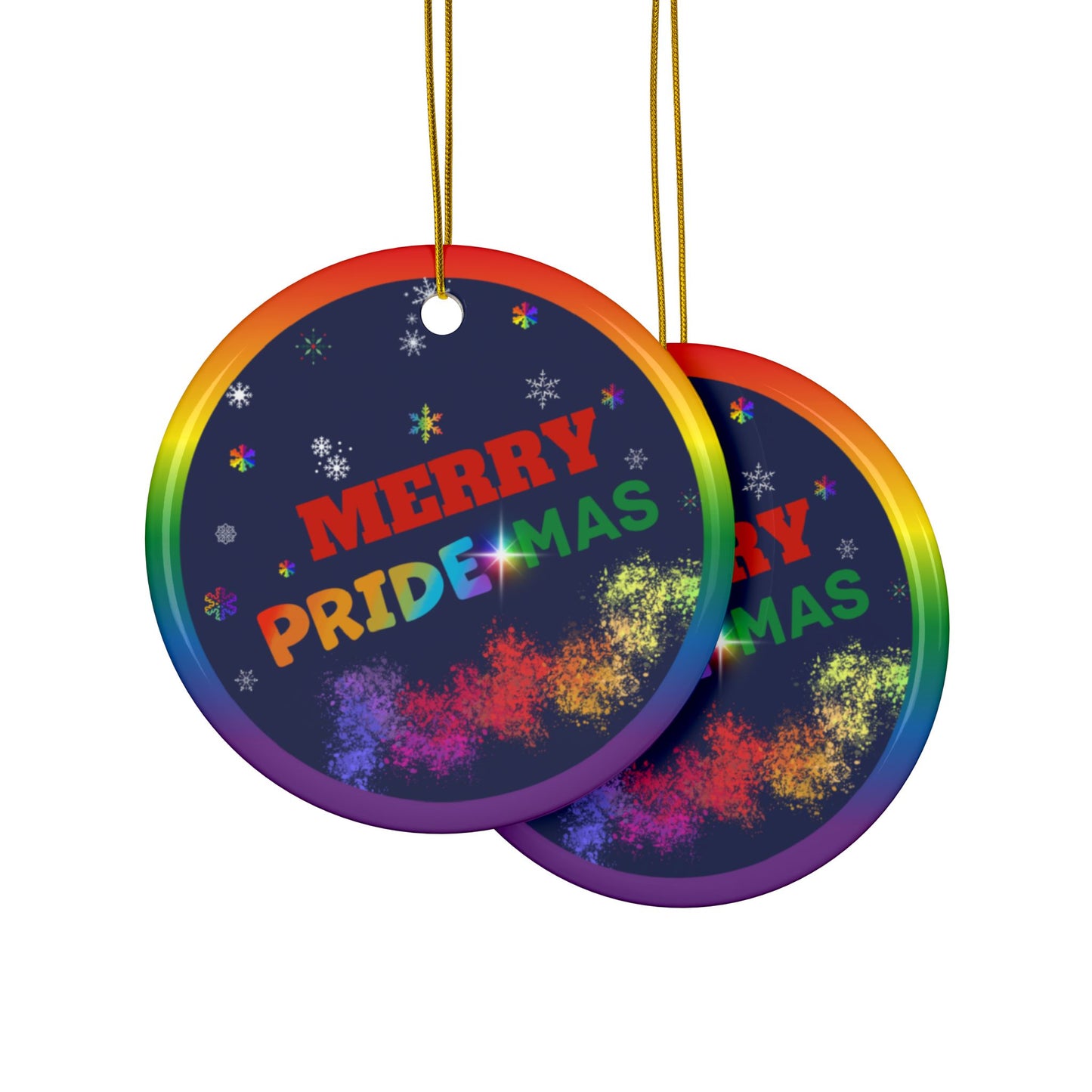 Merry Pride-mas | Heirloom Ceramic Ornaments (1pc, 3pcs, 5pcs, 10pcs)