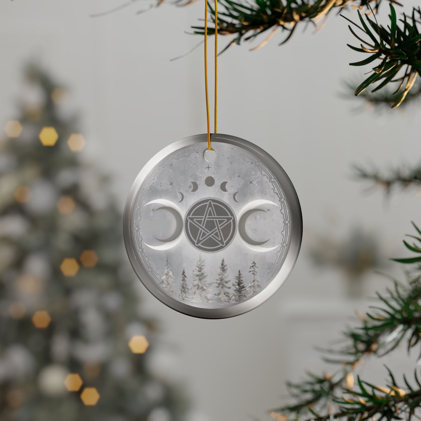 Triple Goddess | Yule Solstice | Heirloom Ceramic Ornaments (1pc, 3pcs, 5pcs, 10pcs)