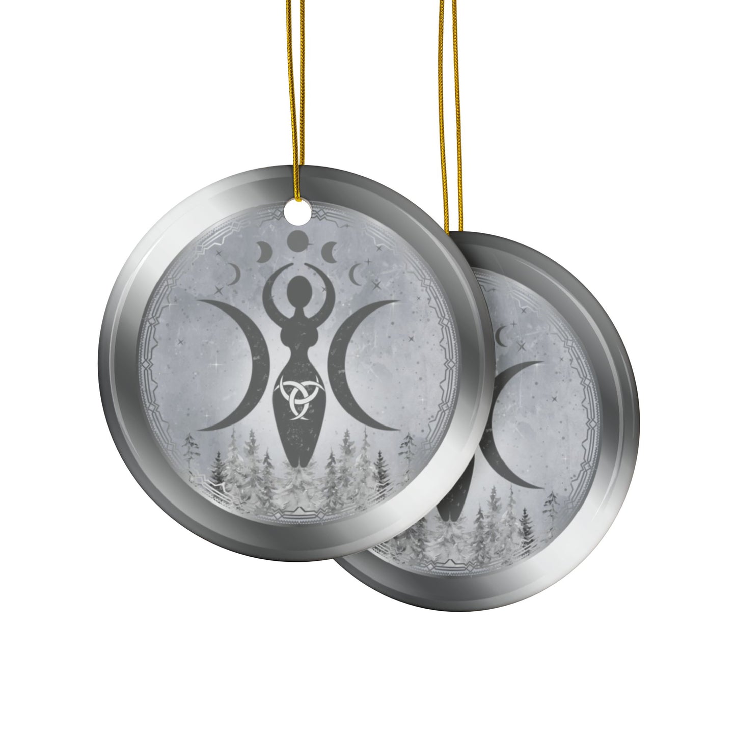 The Winter Mother | Yule Solstice | Heirloom Ceramic Ornaments (1pc, 3pcs, 5pcs, 10pcs)