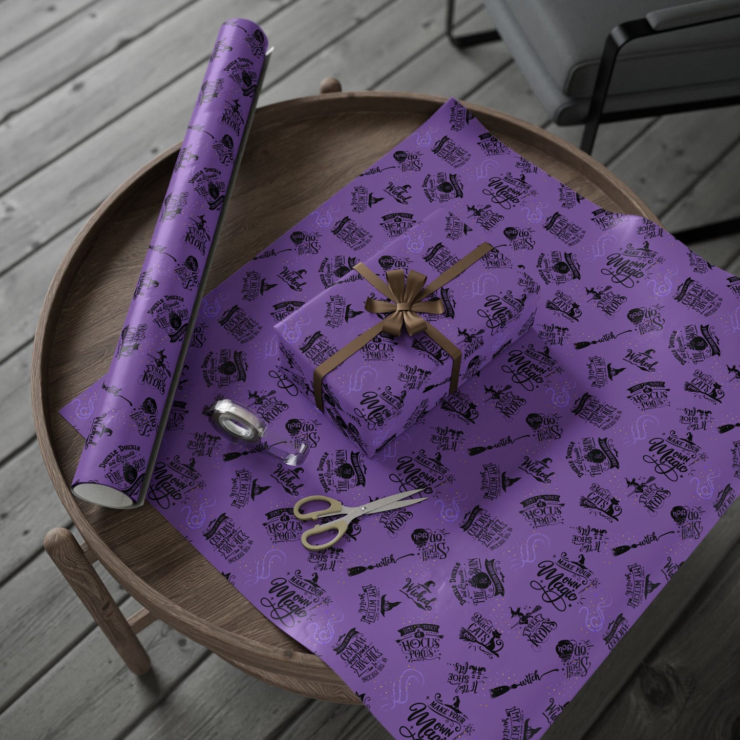 Witch Quotes Gift Wrap — Witchy Themed Wrapping Paper Set