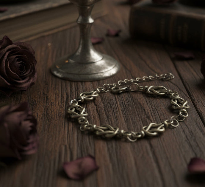 Silver Knot Bracelet | Unisex Style Stainless Steel Linked Bracelet