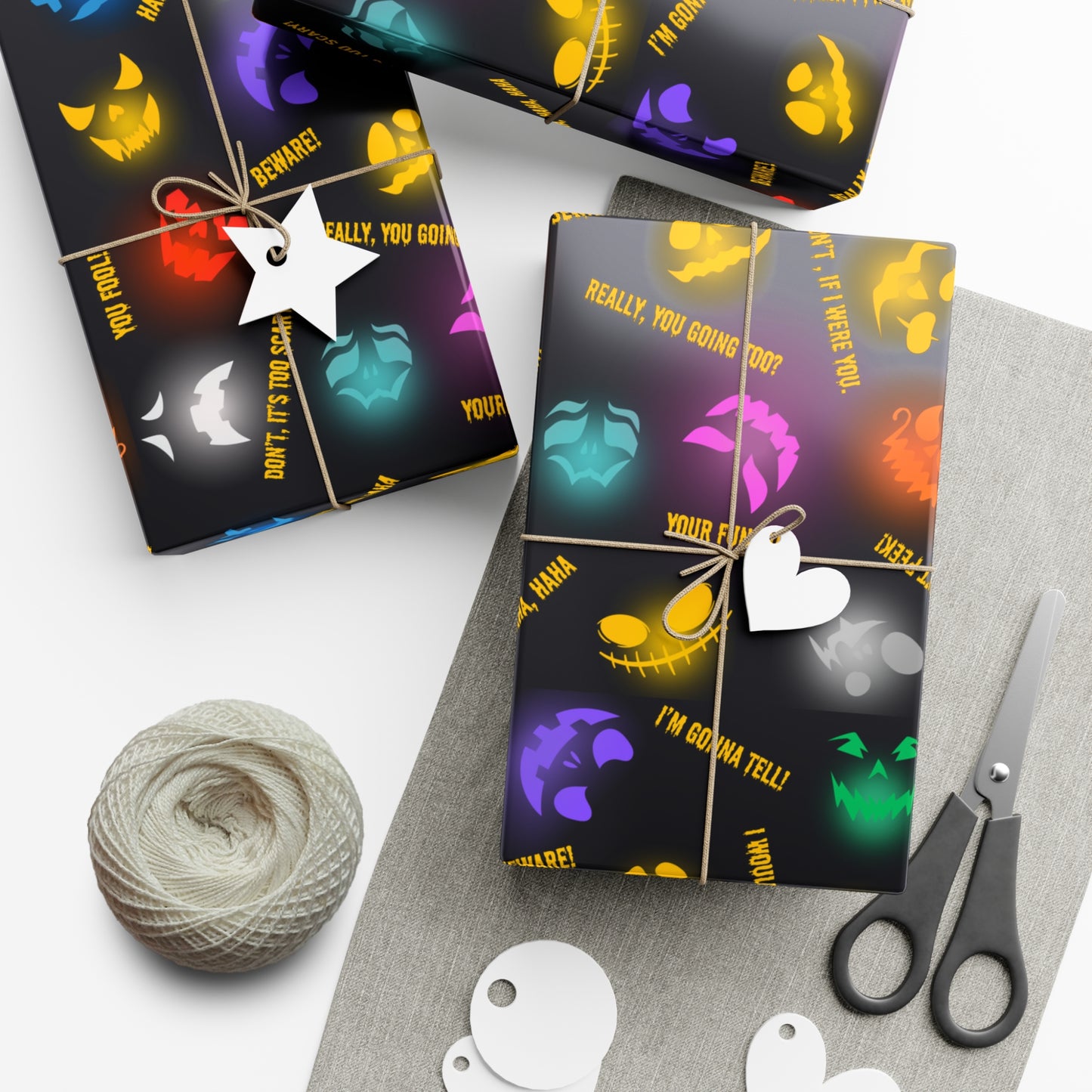 Be Warned | Spooky Lights | Gift Wrap Papers