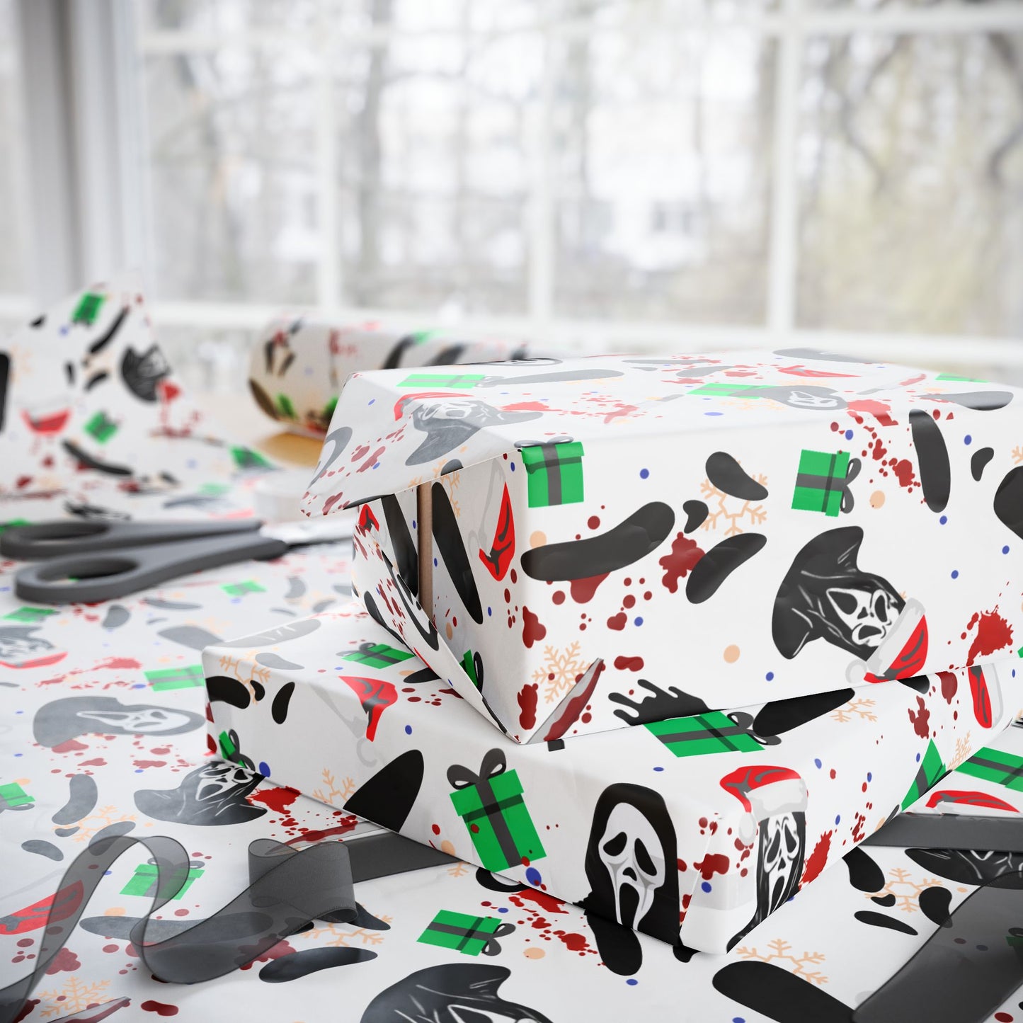 Horror Holidays (White) | Nightmare Holiday | Wrapping Paper