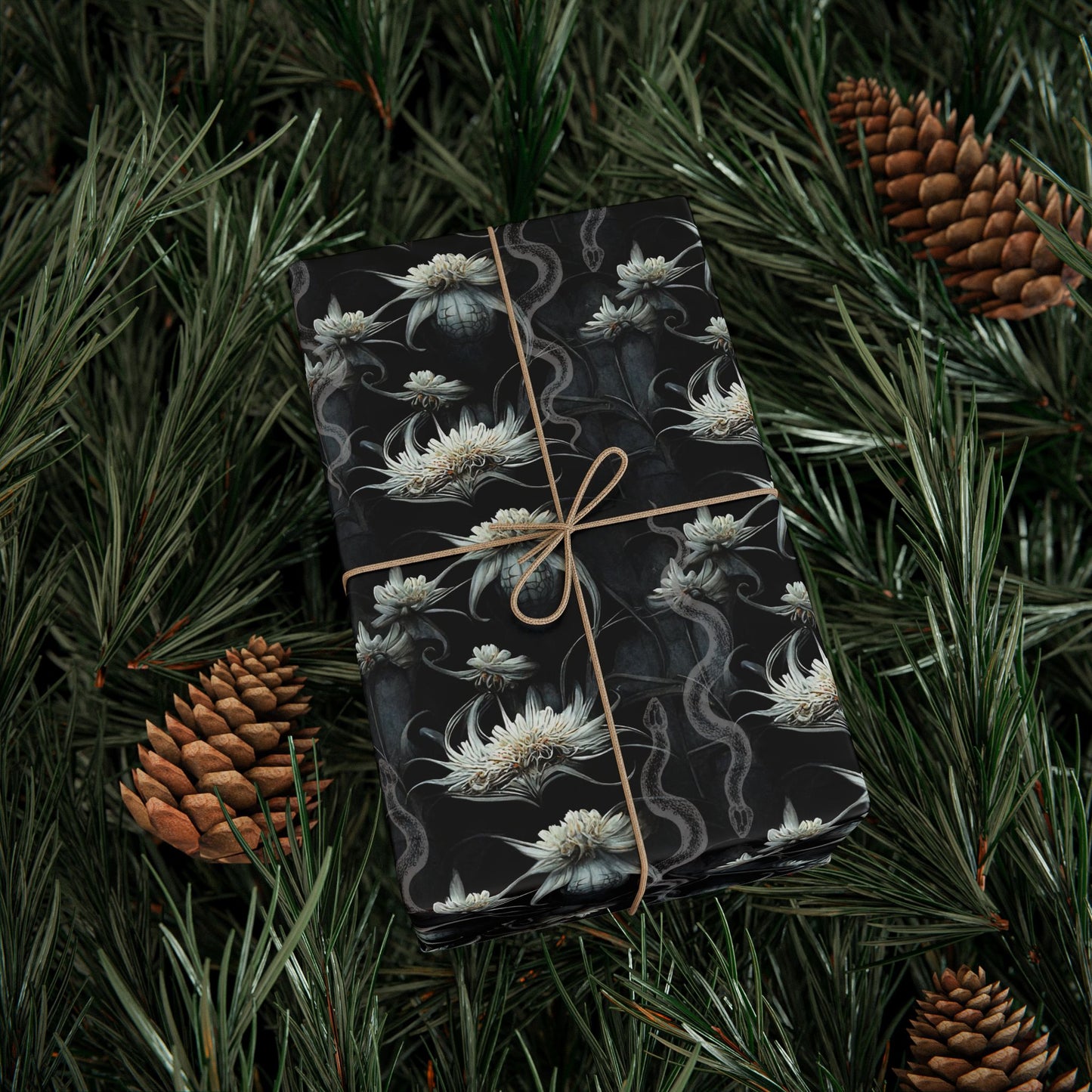 Snake Flowers | Night Garden | Gift Wrap Papers