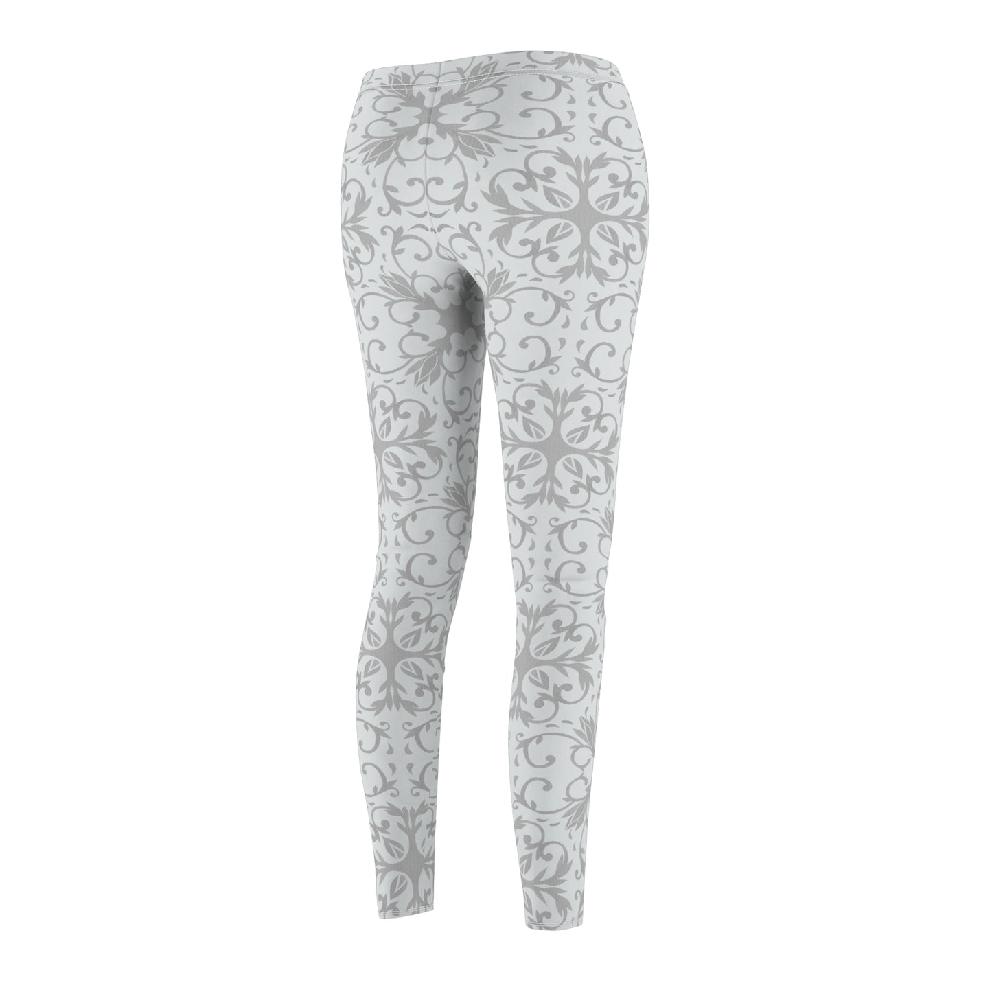 Nightmare Casualties | Gray Mist Damask | All Over Print Women's Casual Gothic Wear