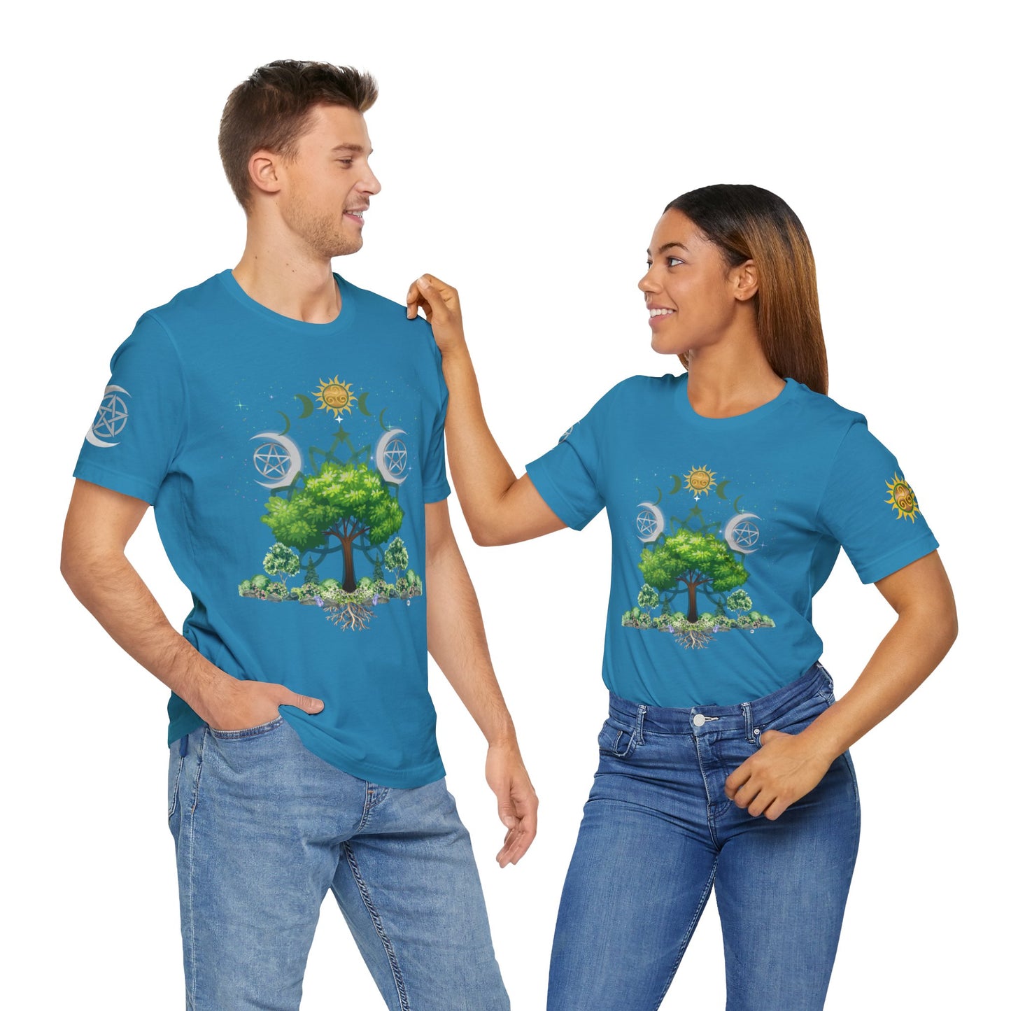 Rebirth Tree| Solstice Day | Unisex Jersey Tee – Embrace Nature and Energy